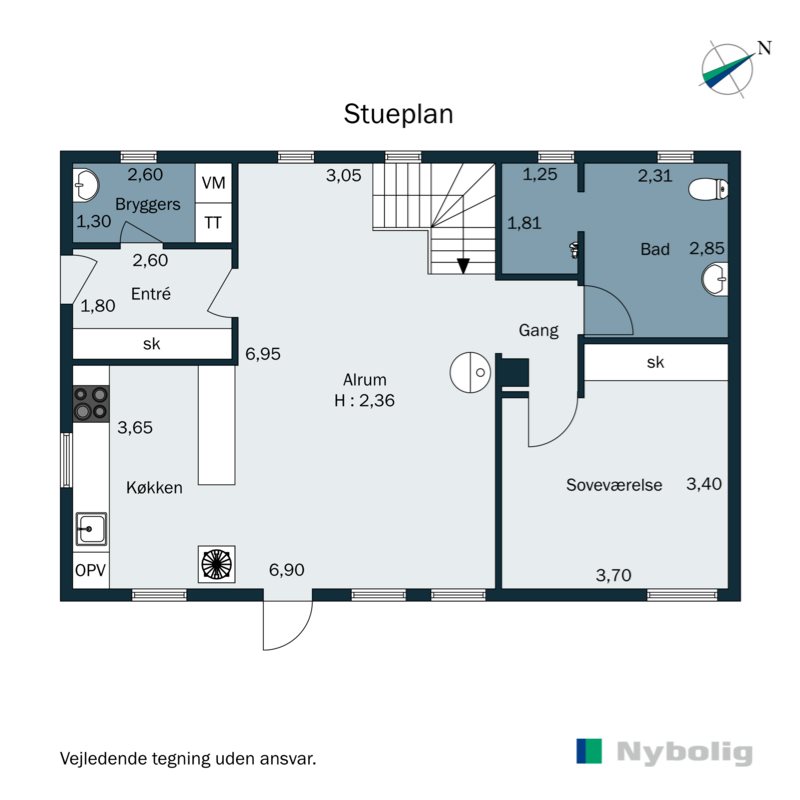 Plantegninger billede af Rosensgade 89C, 8300 Odder
