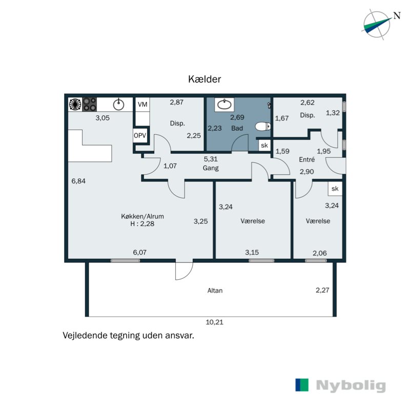 Plantegninger billede af Borgmesterløkken 21, 6200 Aabenraa