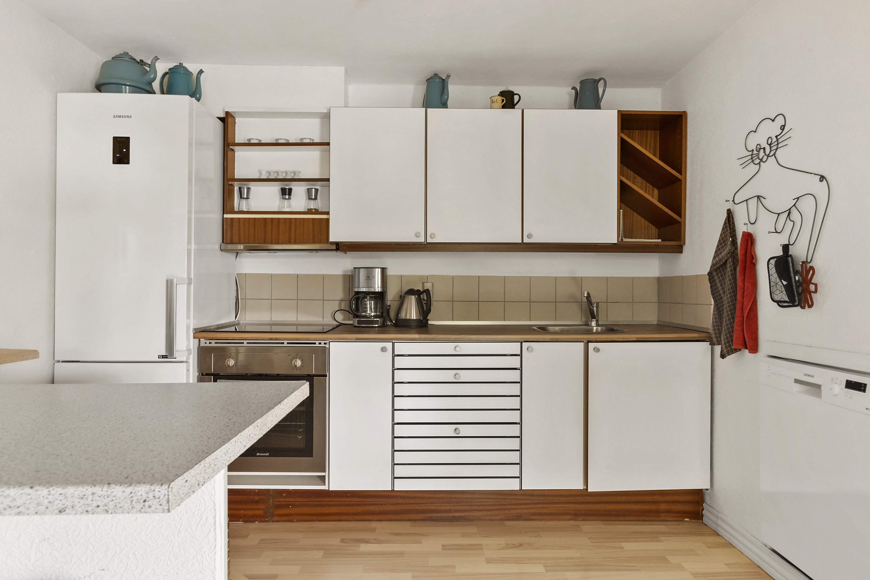 Fremhævet køkken billede i fuldskærmstilstand. Billede af Borgmesterløkken 21, 6200 Aabenraa