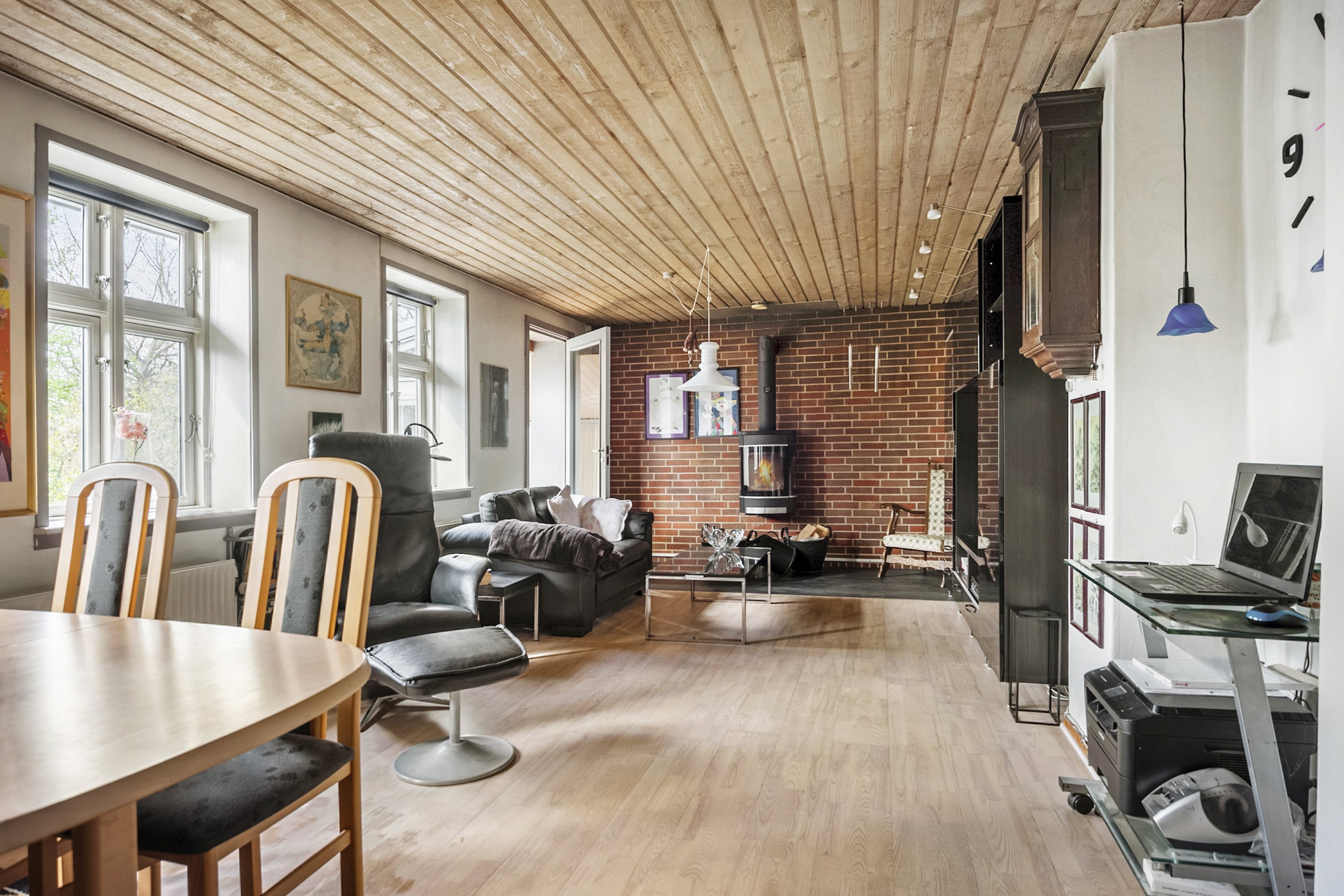 Fremhævet spisestue billede i fuldskærmstilstand. Billede af Eriksmindevej 93, Boulstrup, 8300 Odder