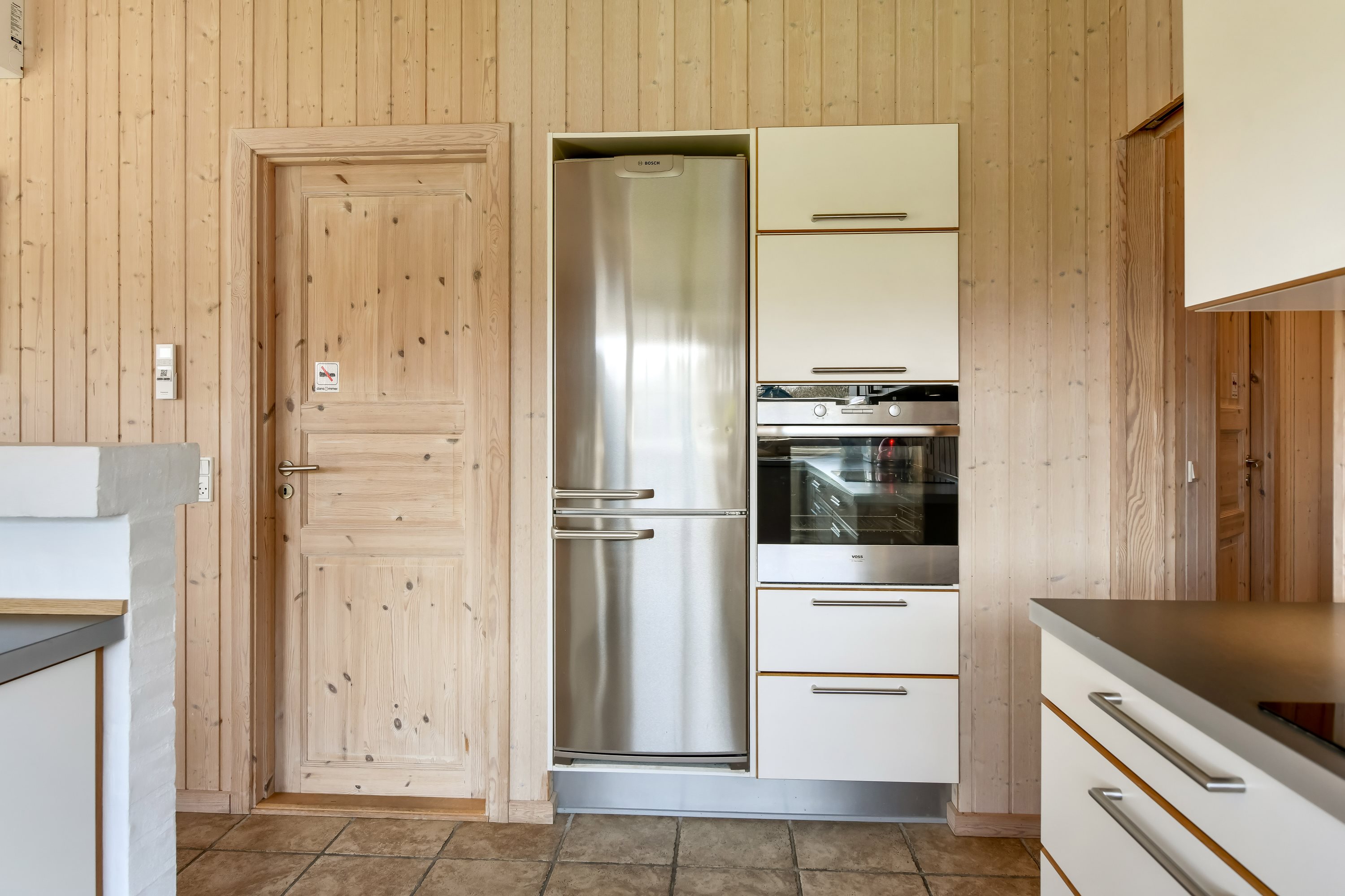 Fremhævet køkken billede i fuldskærmstilstand. Billede af Torpet 98, 6682 Hovborg