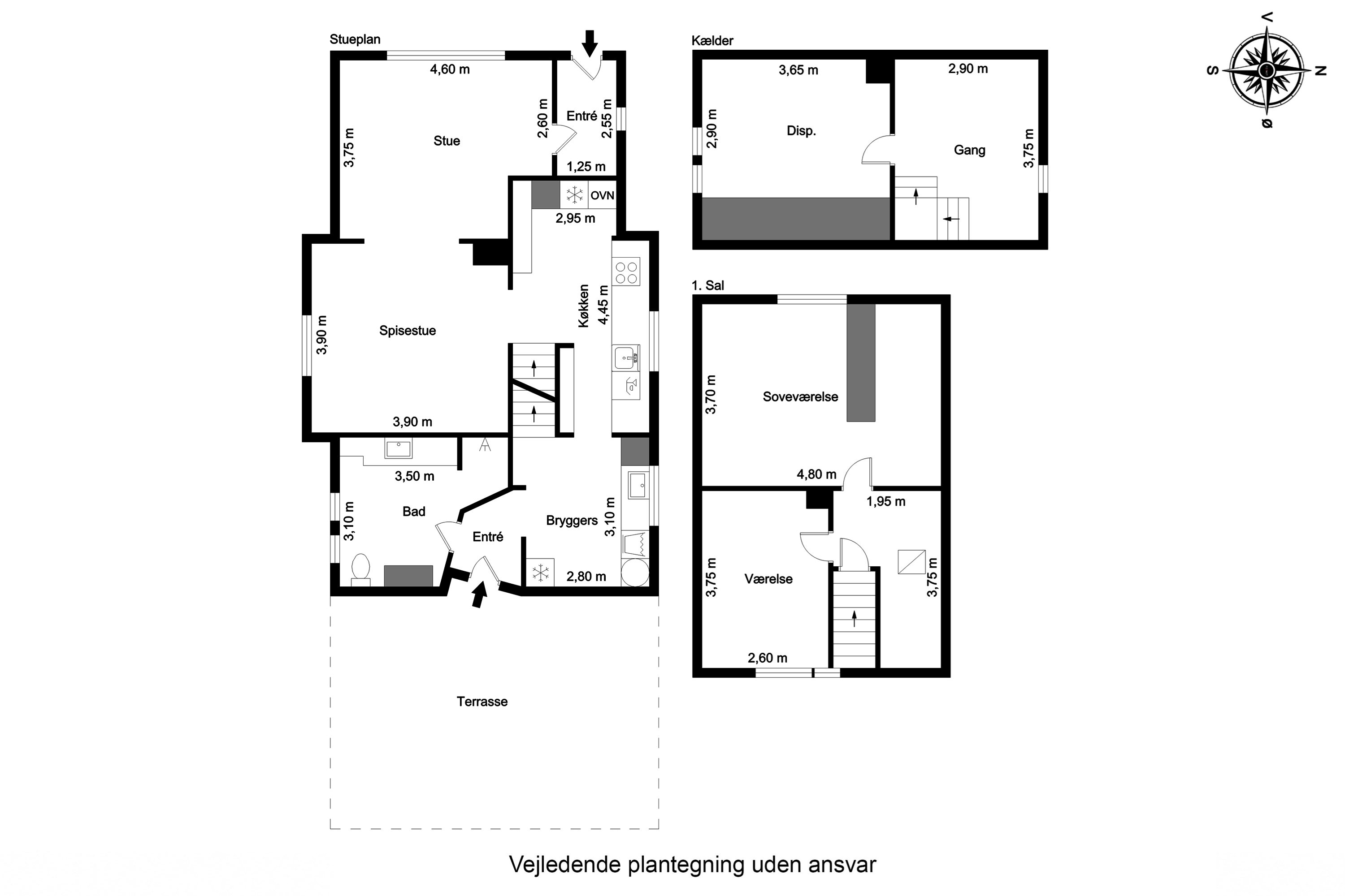 Plantegninger billede af Skolebakken 139, 6705 Esbjerg Ø