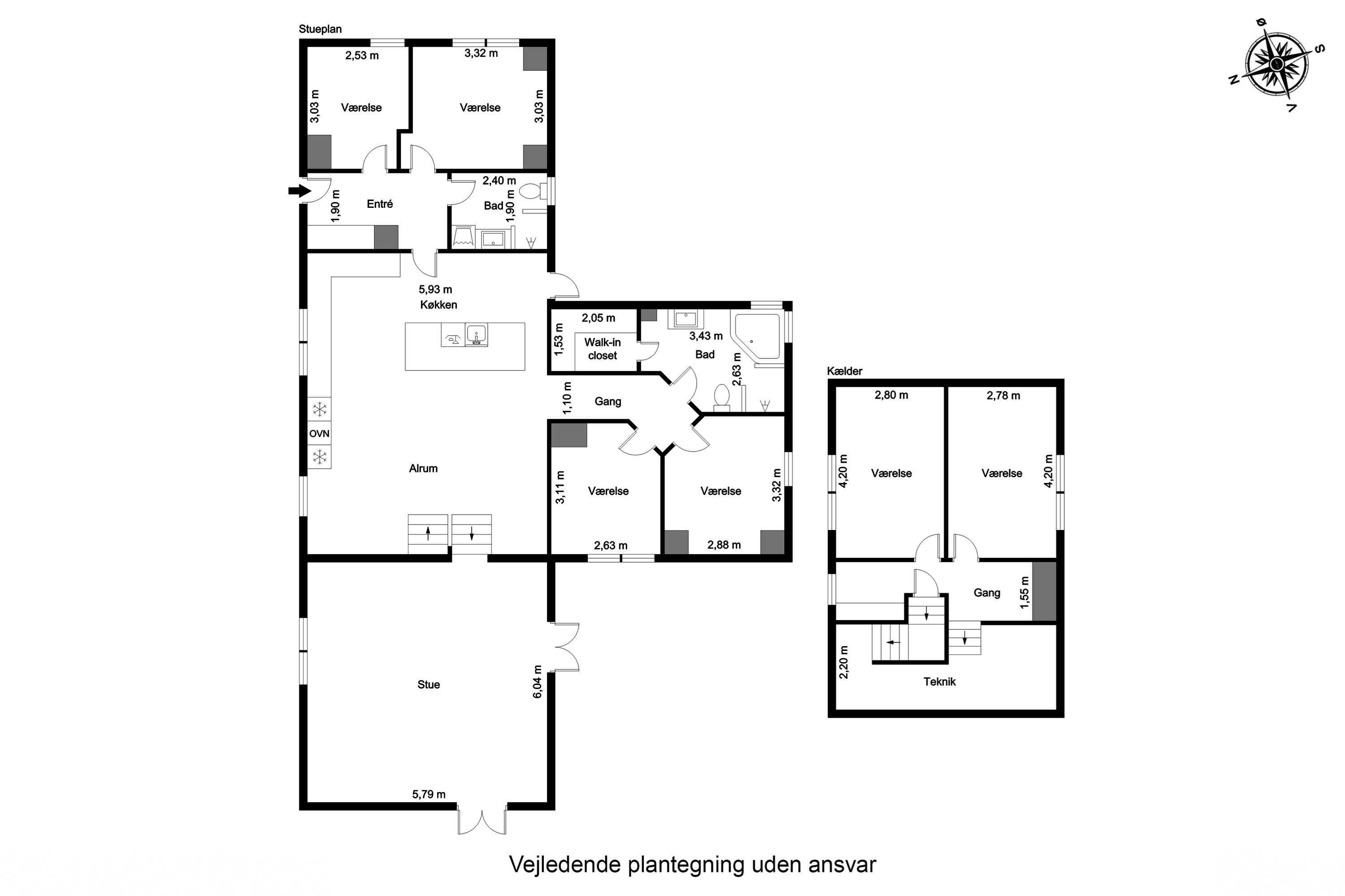 Plantegninger billede af Hasselvej 4, Lunghøj, 5591 Gelsted