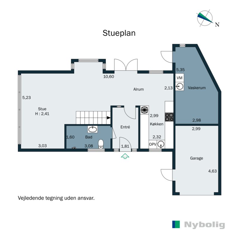 Plantegninger billede af Lærkevej 11, Hou, 8300 Odder