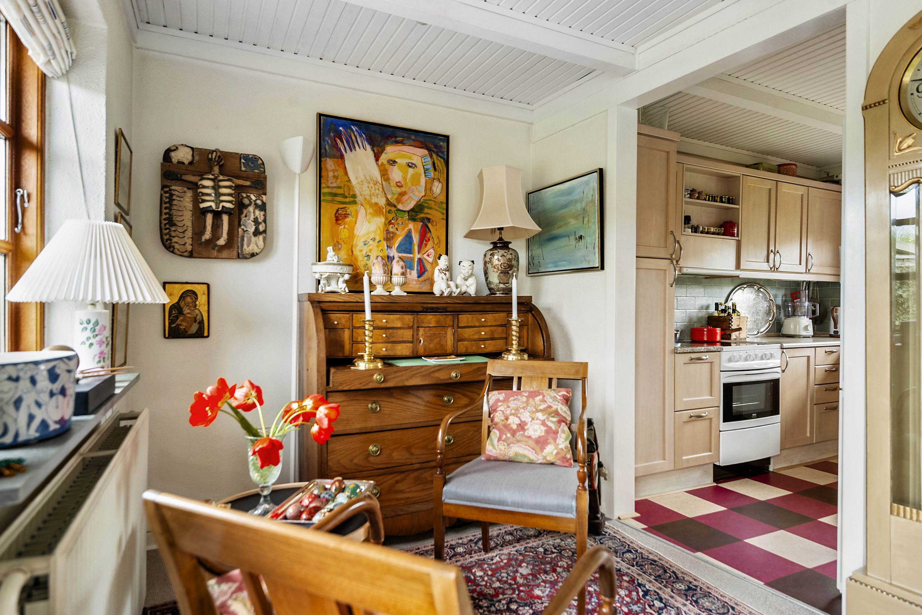 Fremhævet stue billede i fuldskærmstilstand. Billede af Lærkevej 11, Hou, 8300 Odder