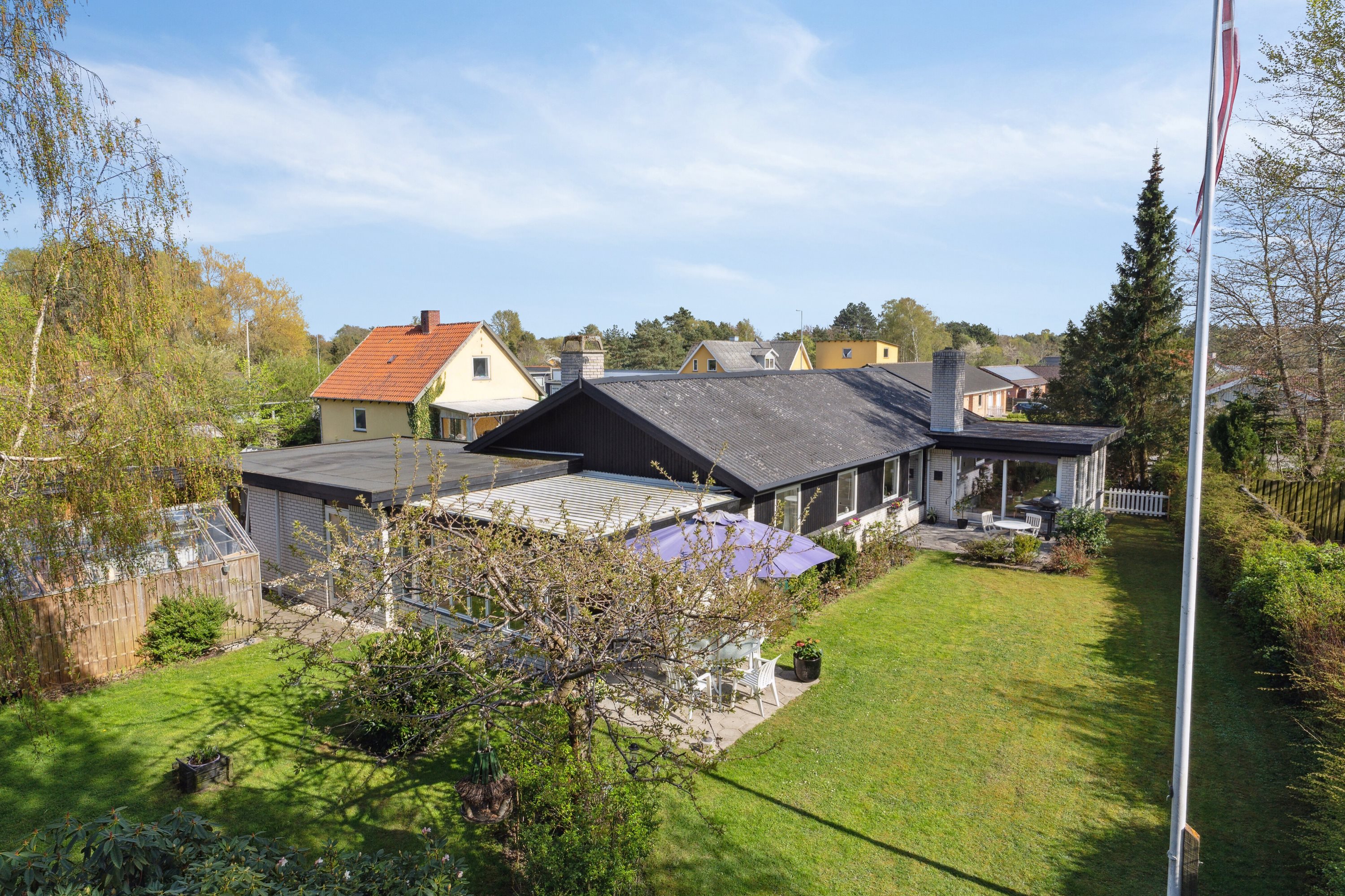 Fremhævet luftfoto billede i fuldskærmstilstand. Billede af Rørvigvej 149, 4500 Nykøbing Sj