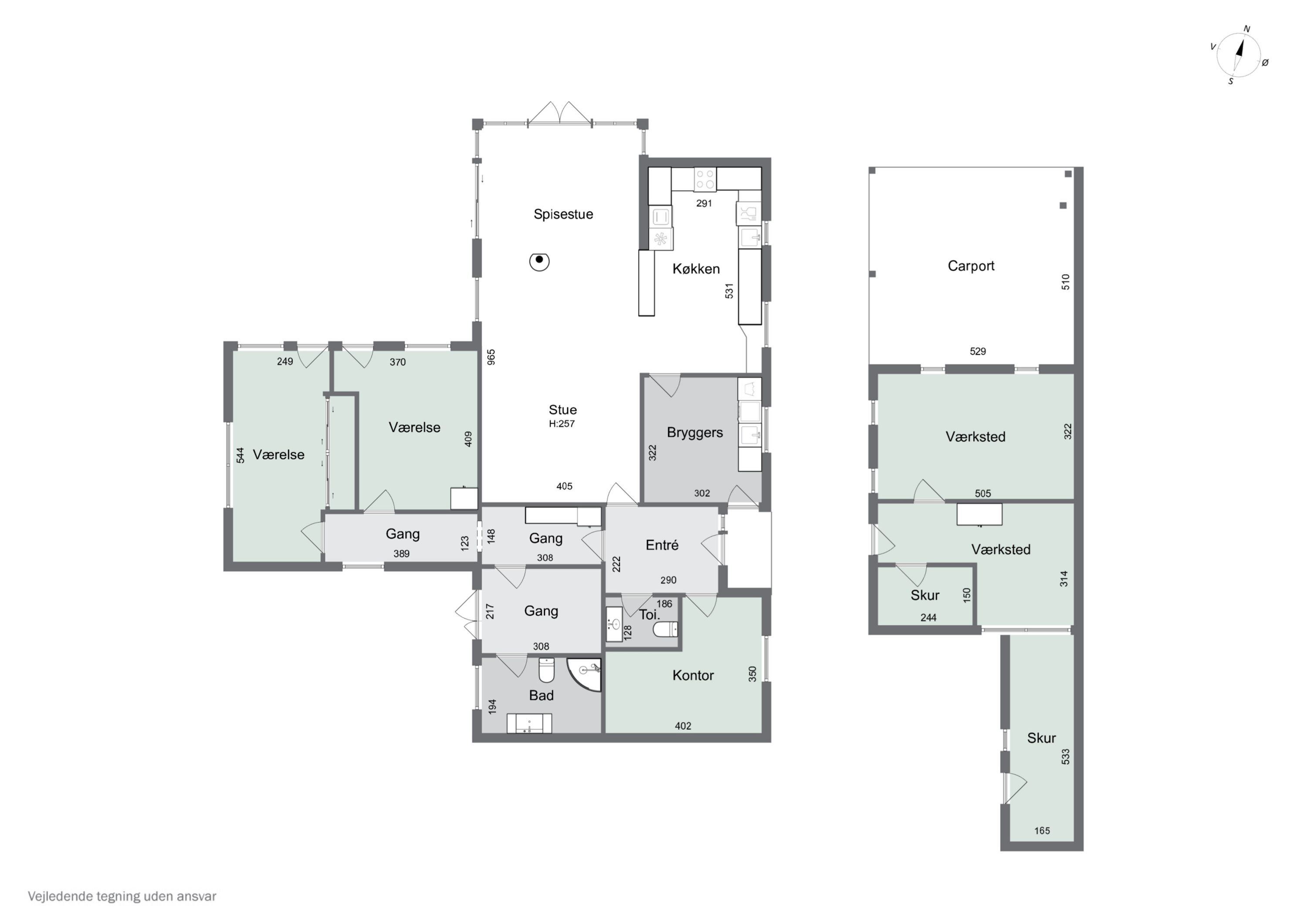 Plantegninger billede af Ønskevej 1, 3360 Liseleje