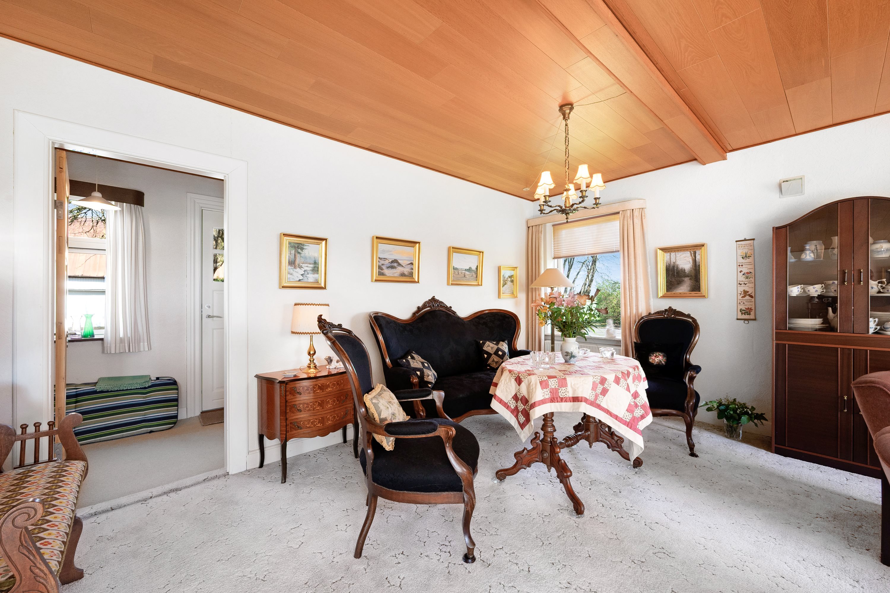 Fremhævet stue billede i fuldskærmstilstand. Billede af Højbyvej 2, Borris, 6900 Skjern