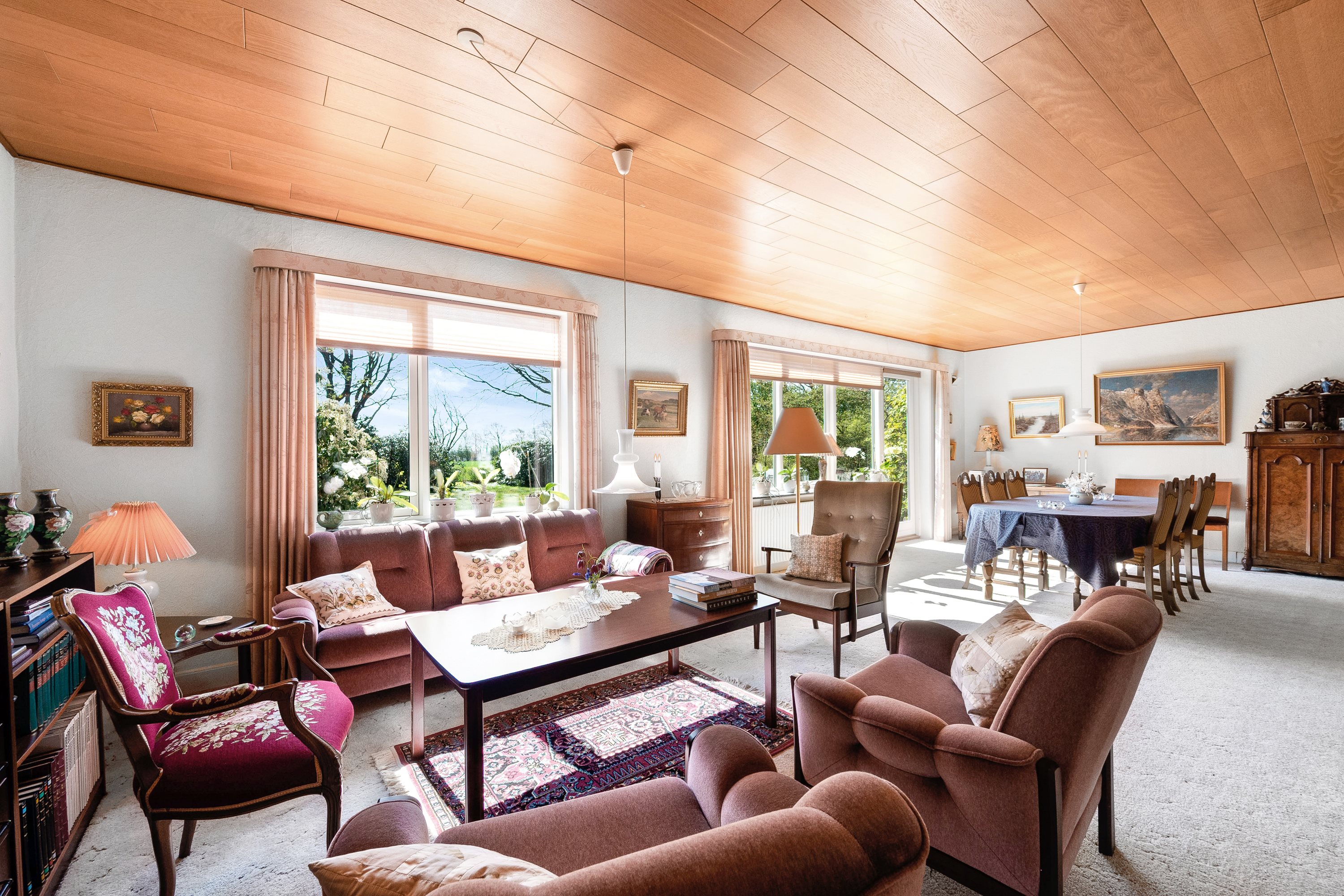 Fremhævet stue billede i fuldskærmstilstand. Billede af Højbyvej 2, Borris, 6900 Skjern