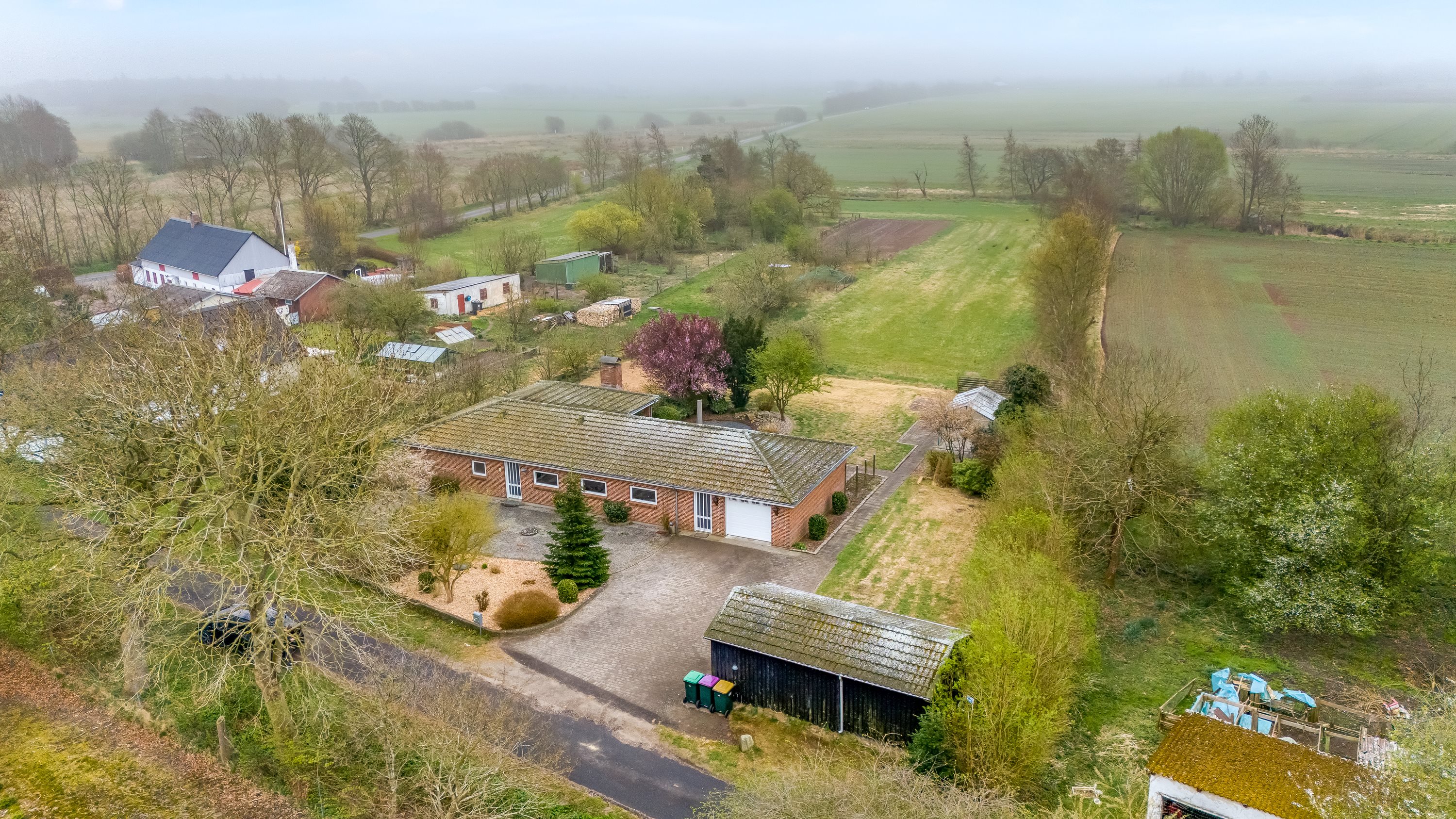 Miniaturebillede 2: luftfoto. Billede af Hans Clausensvej 5, Solderup, 6270 Tønder