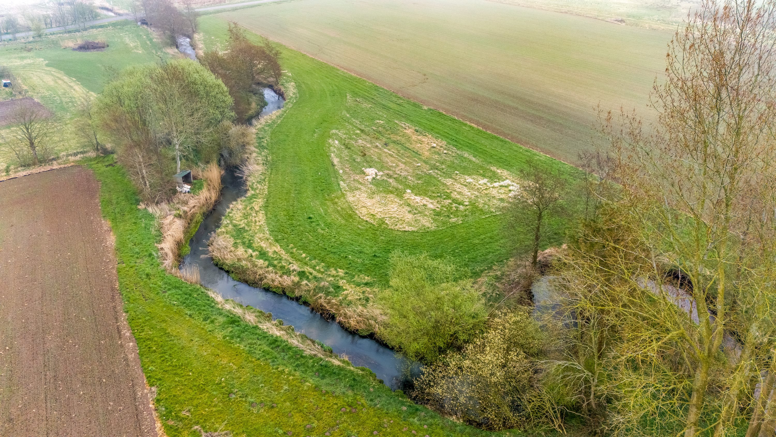Fremhævet luftfoto billede i fuldskærmstilstand. Billede af Hans Clausensvej 5, Solderup, 6270 Tønder