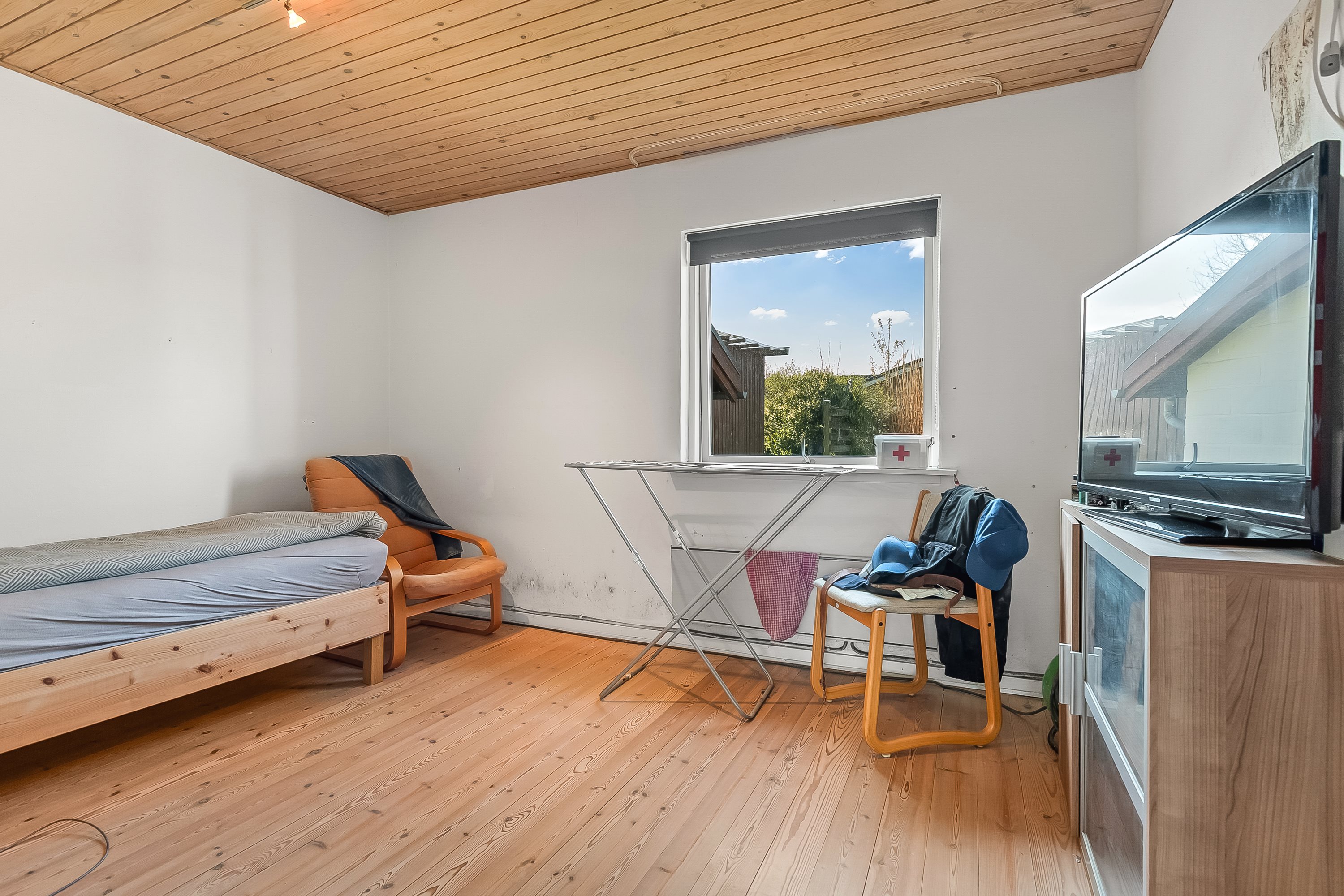 Fremhævet soveværelse billede i fuldskærmstilstand. Billede af Donsvej 18, Vester Nebel, 6040 Egtved