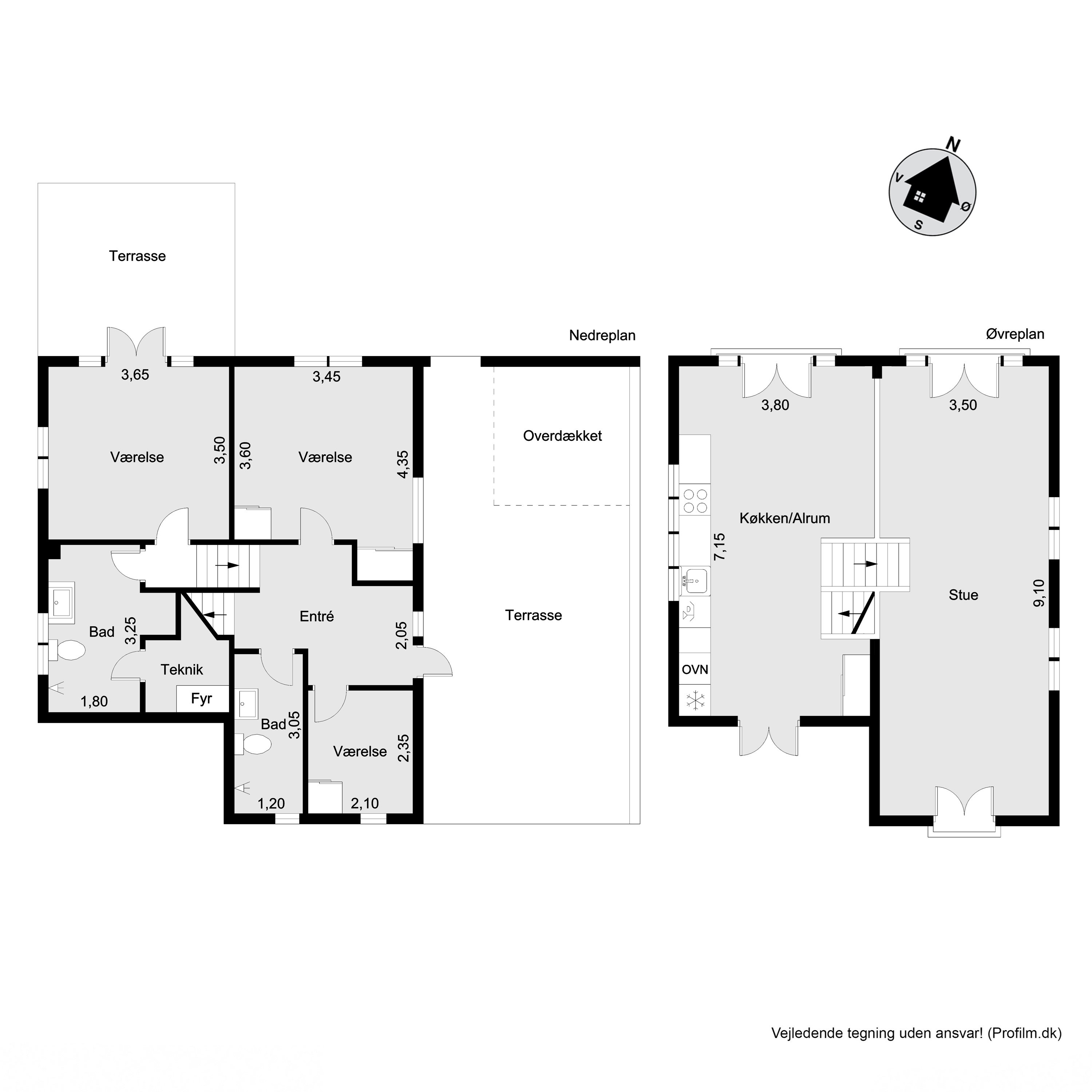 Plantegninger billede af Kystvej 10, 3210 Vejby