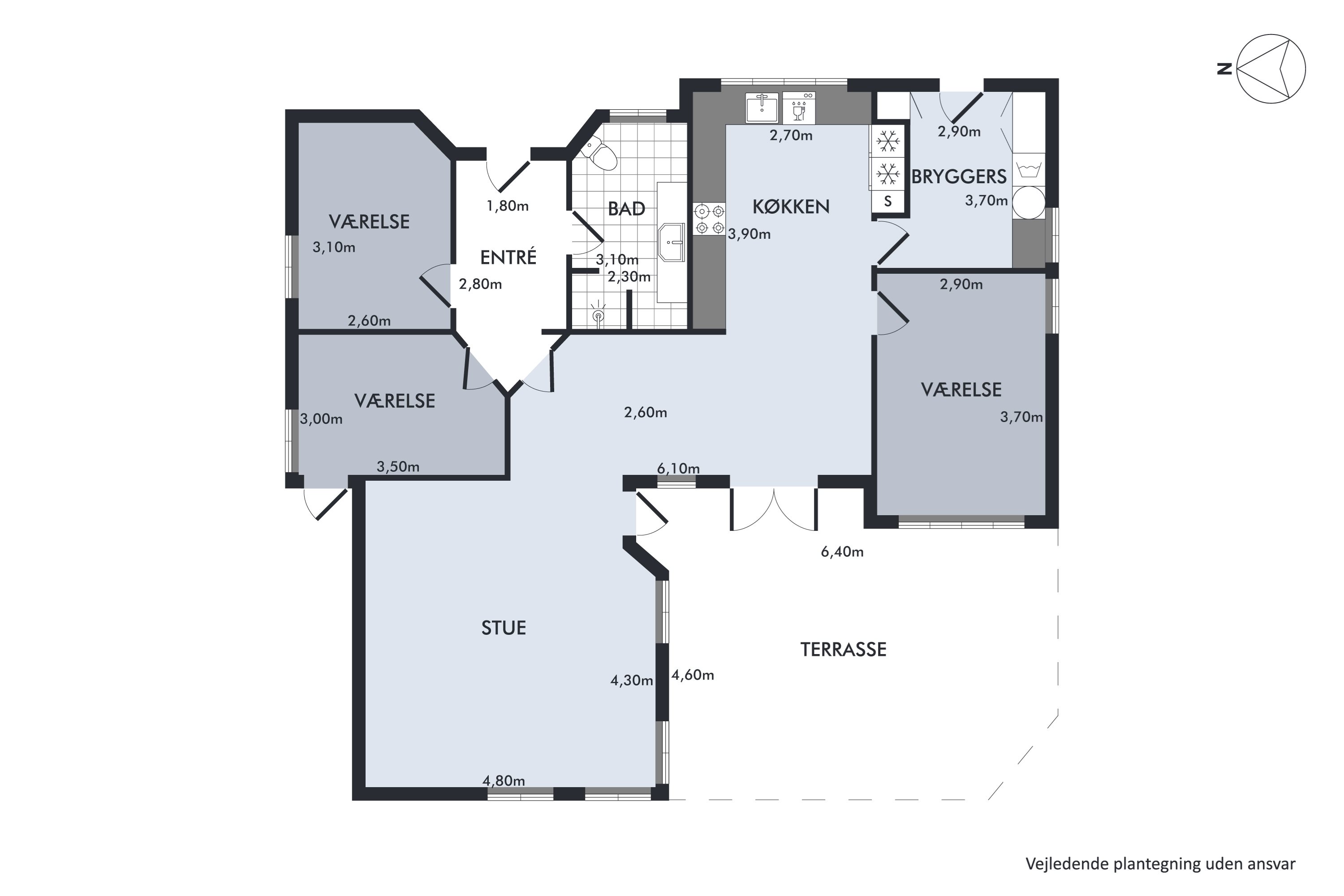 Plantegninger billede af Violvej 9, 9990 Skagen