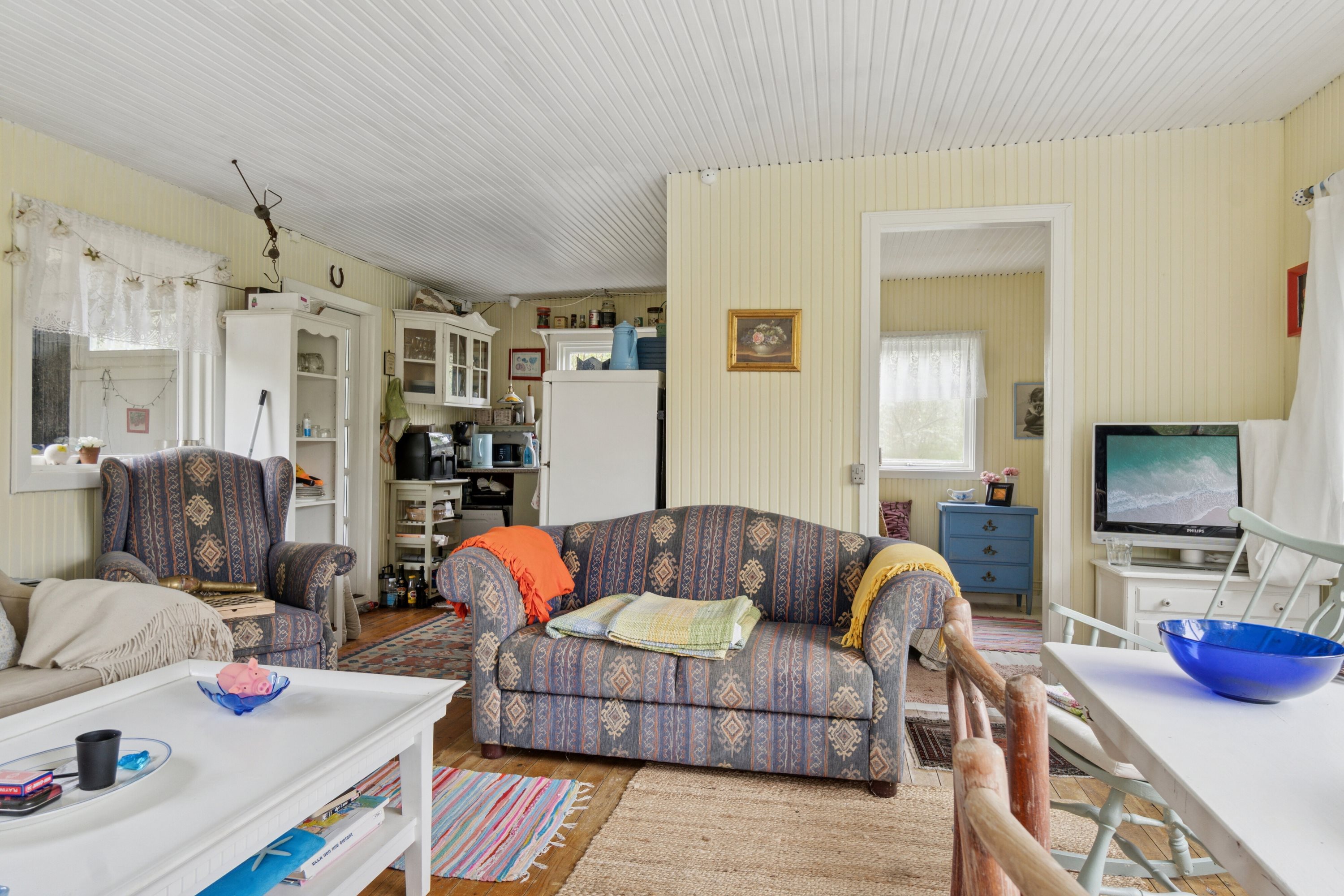 Fremhævet stue billede i fuldskærmstilstand. Billede af Henriksvej 27, Reersø Ornum, 4281 Gørlev