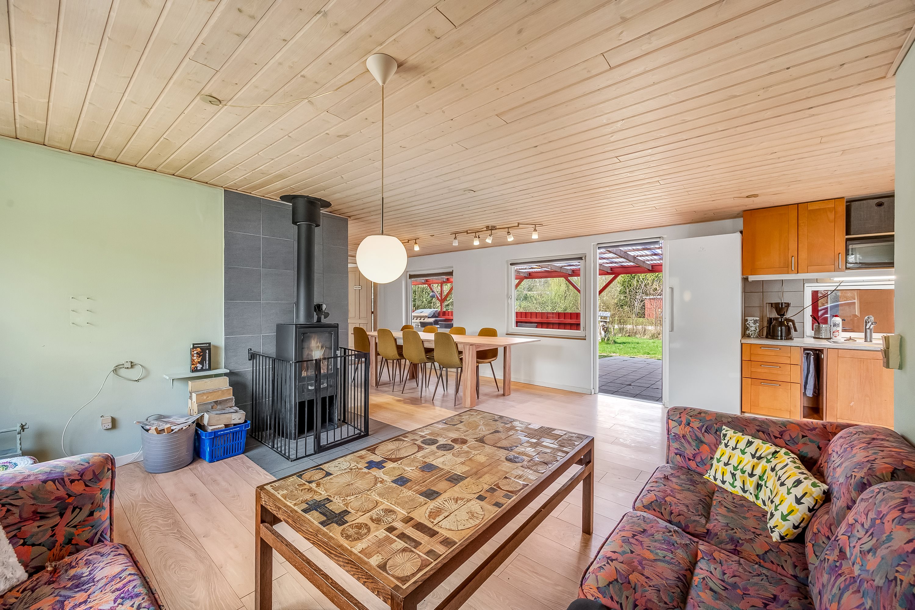 Fremhævet stue billede i fuldskærmstilstand. Billede af Gyvelvej 59, Stauning, 6900 Skjern