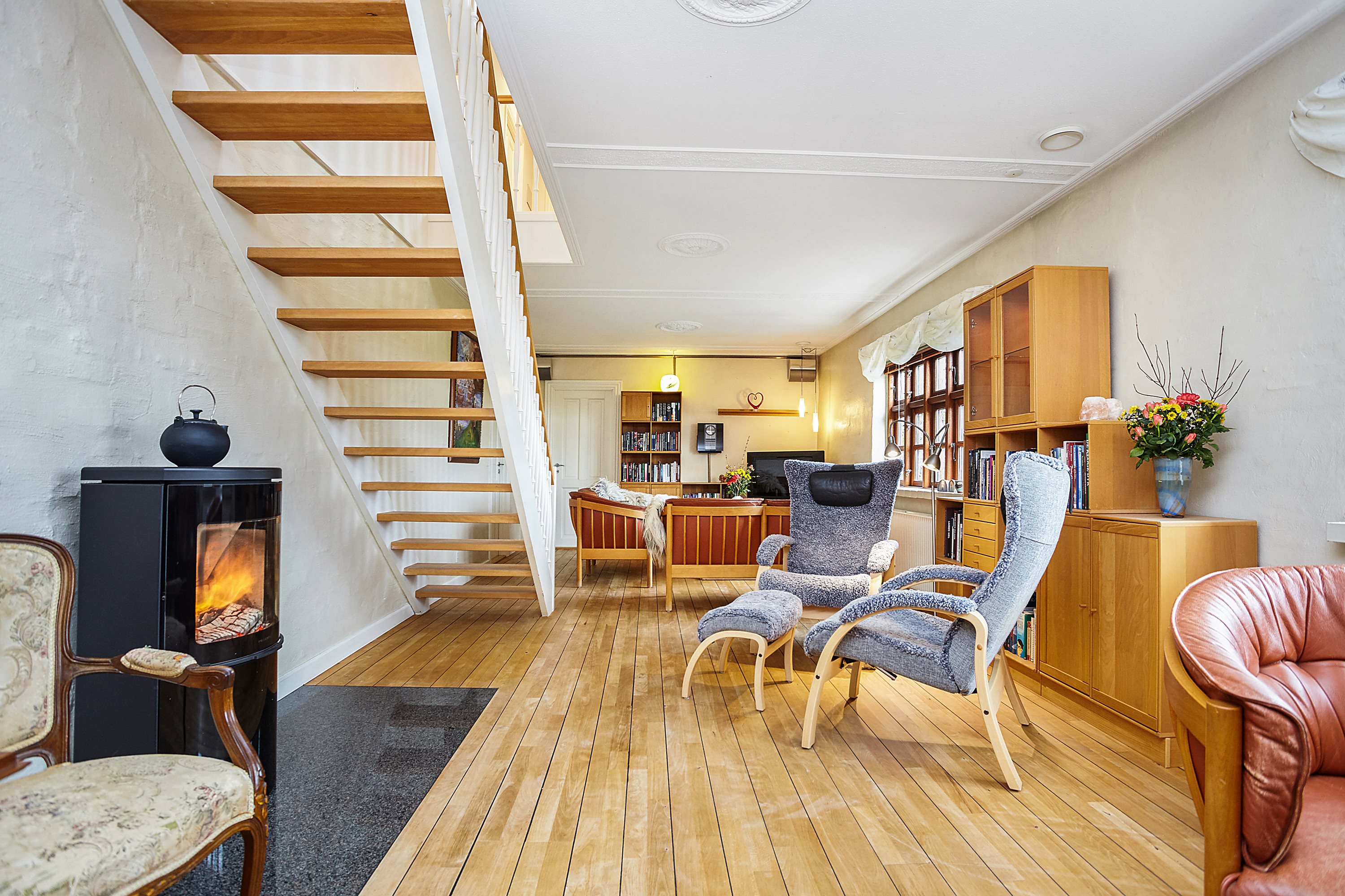 Fremhævet stue billede i fuldskærmstilstand. Billede af Frederikslystvej 75, Eriknauer, 8723 Løsning