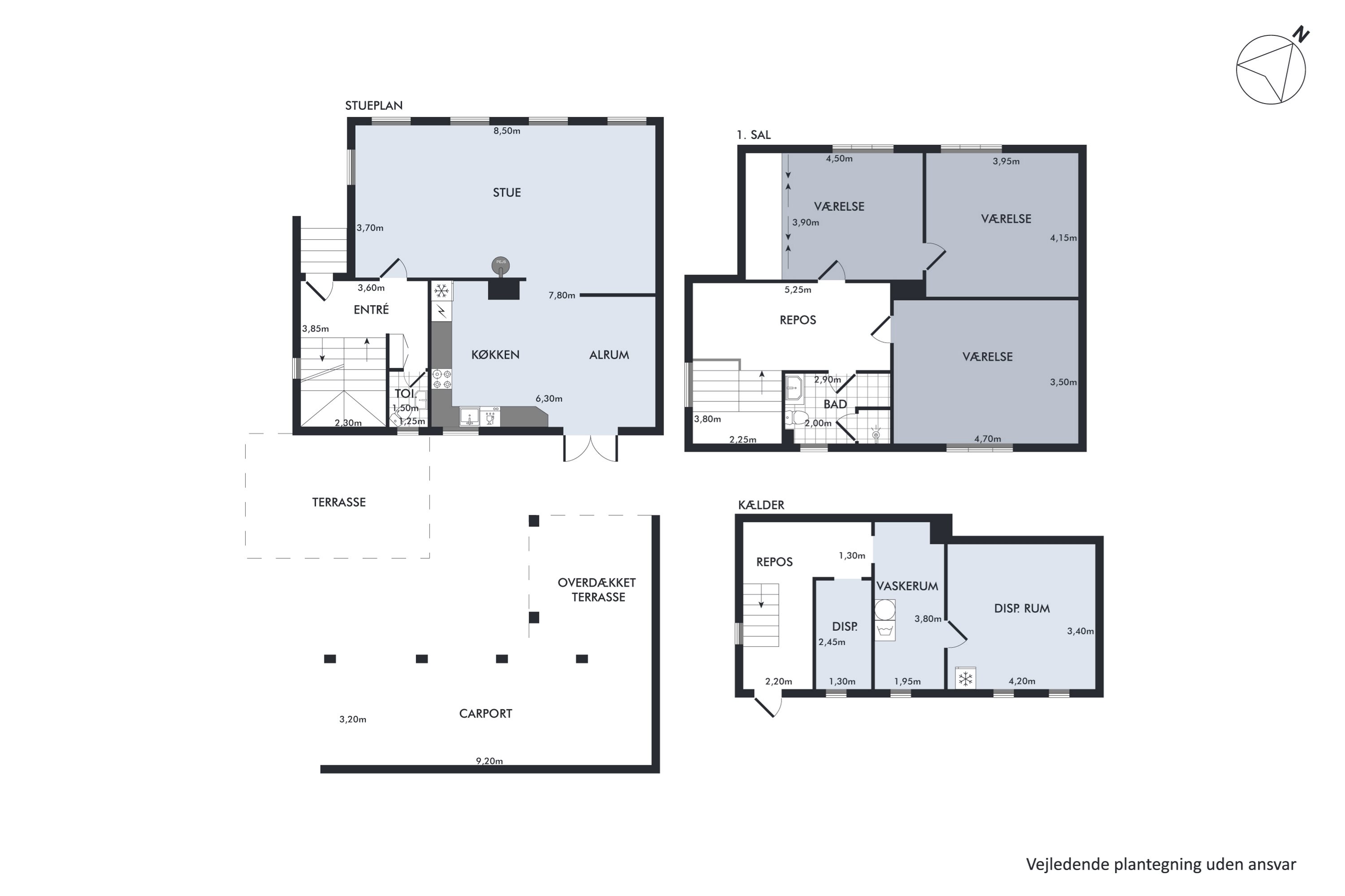Plantegninger billede af Tjærbyvej 52, 8930 Randers NØ