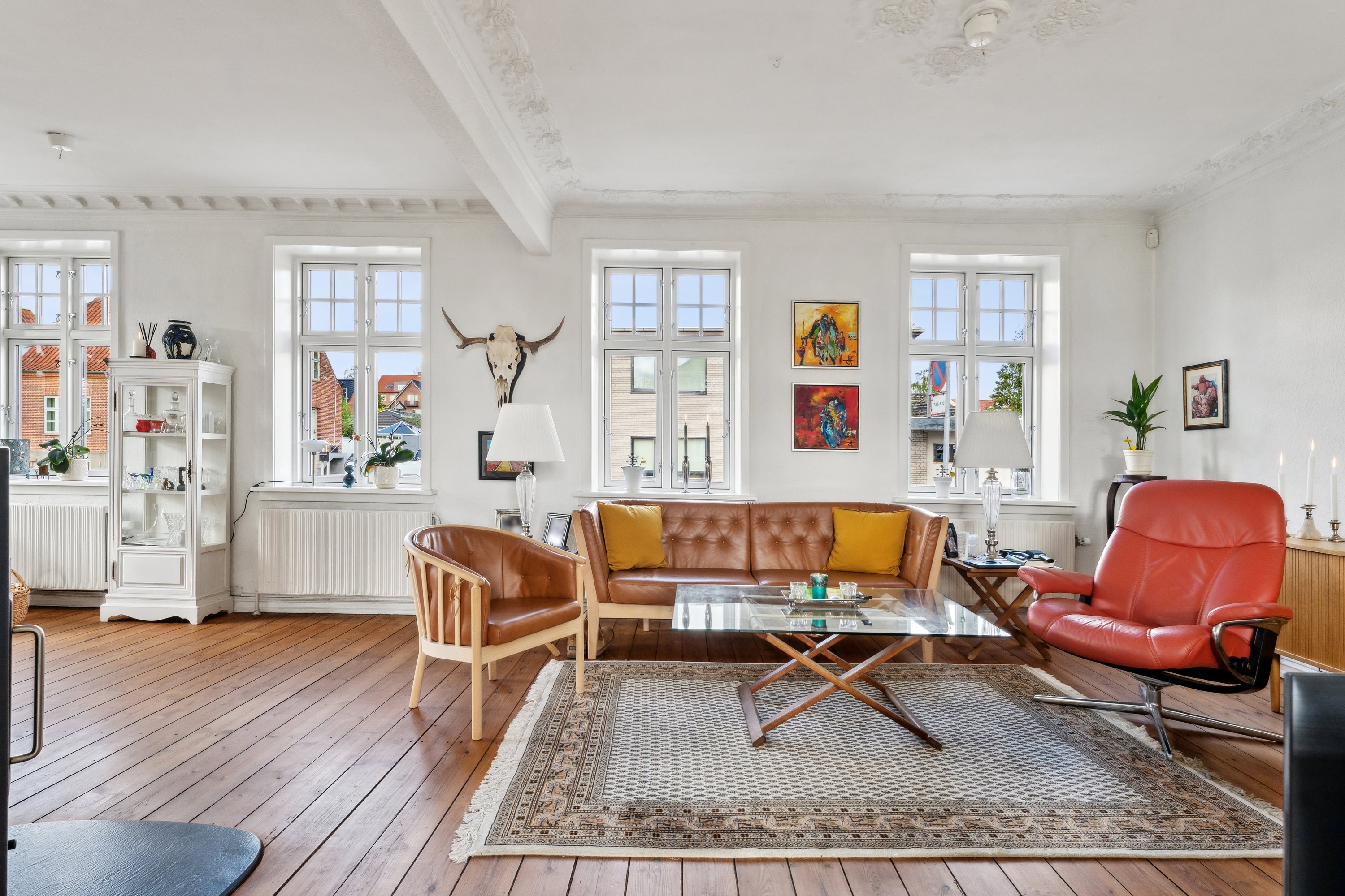 Fremhævet stue billede i fuldskærmstilstand. Billede af Tjærbyvej 52, 8930 Randers NØ