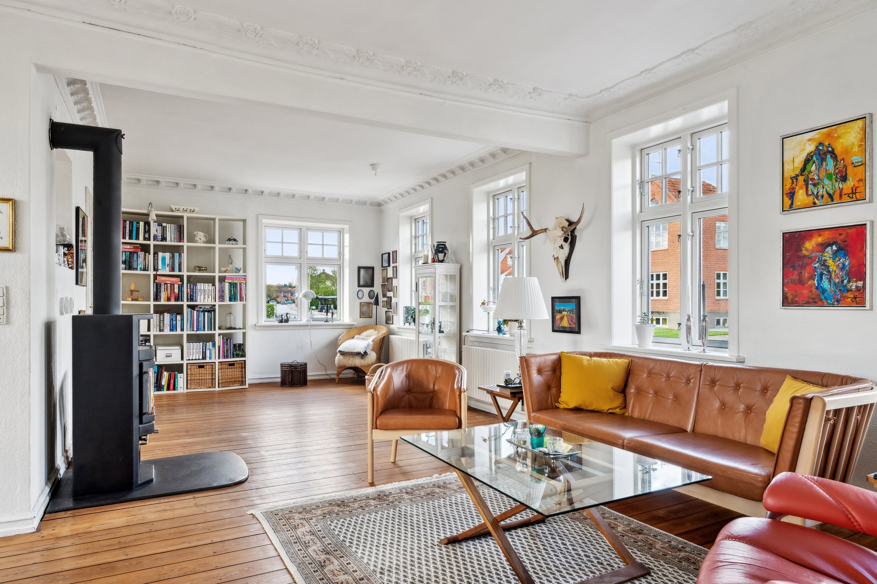 Fremhævet stue billede i fuldskærmstilstand. Billede af Tjærbyvej 52, 8930 Randers NØ