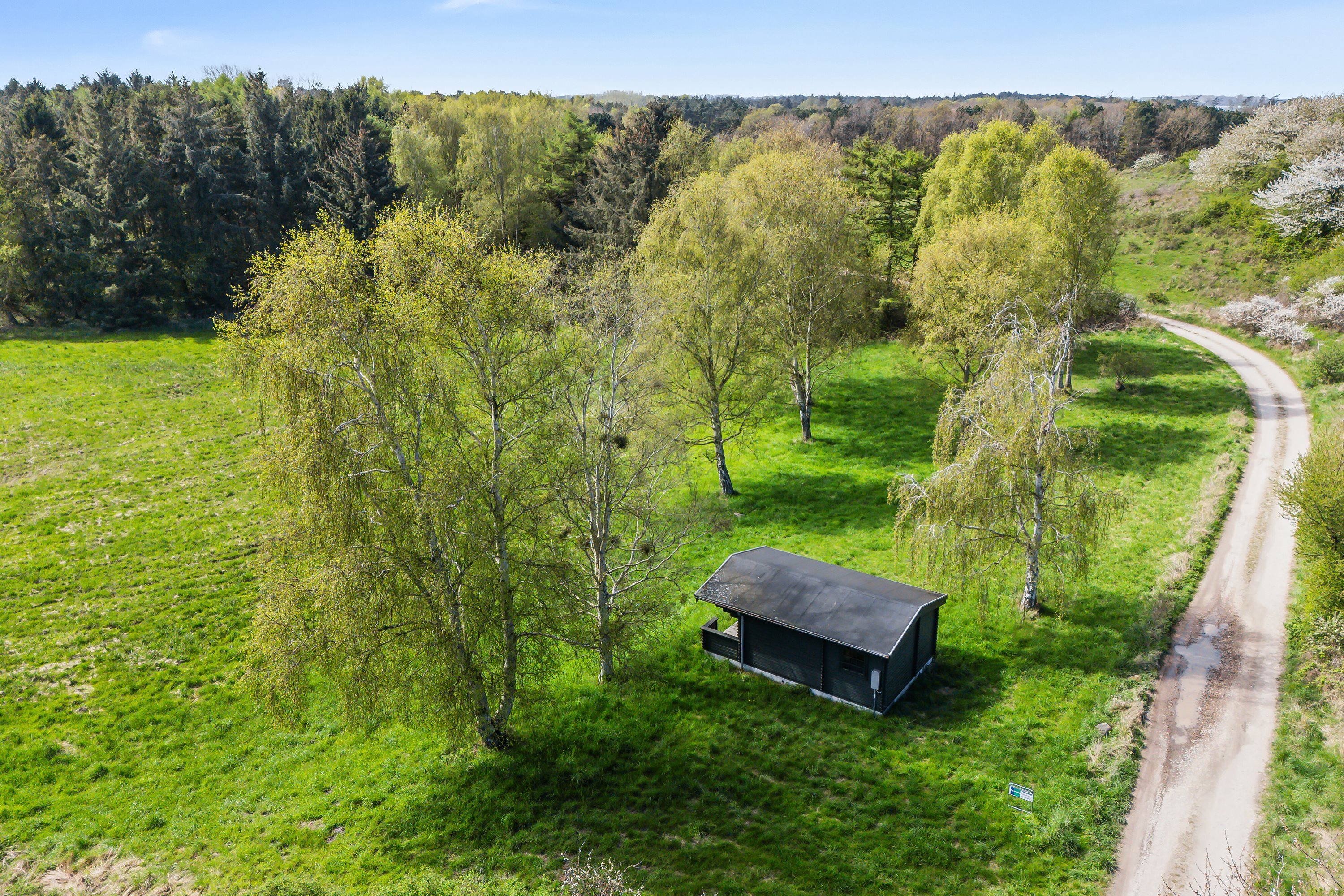 Fremhævet luftfoto billede i fuldskærmstilstand. Billede af Skovløbervej 29, Klint, 4500 Nykøbing Sj