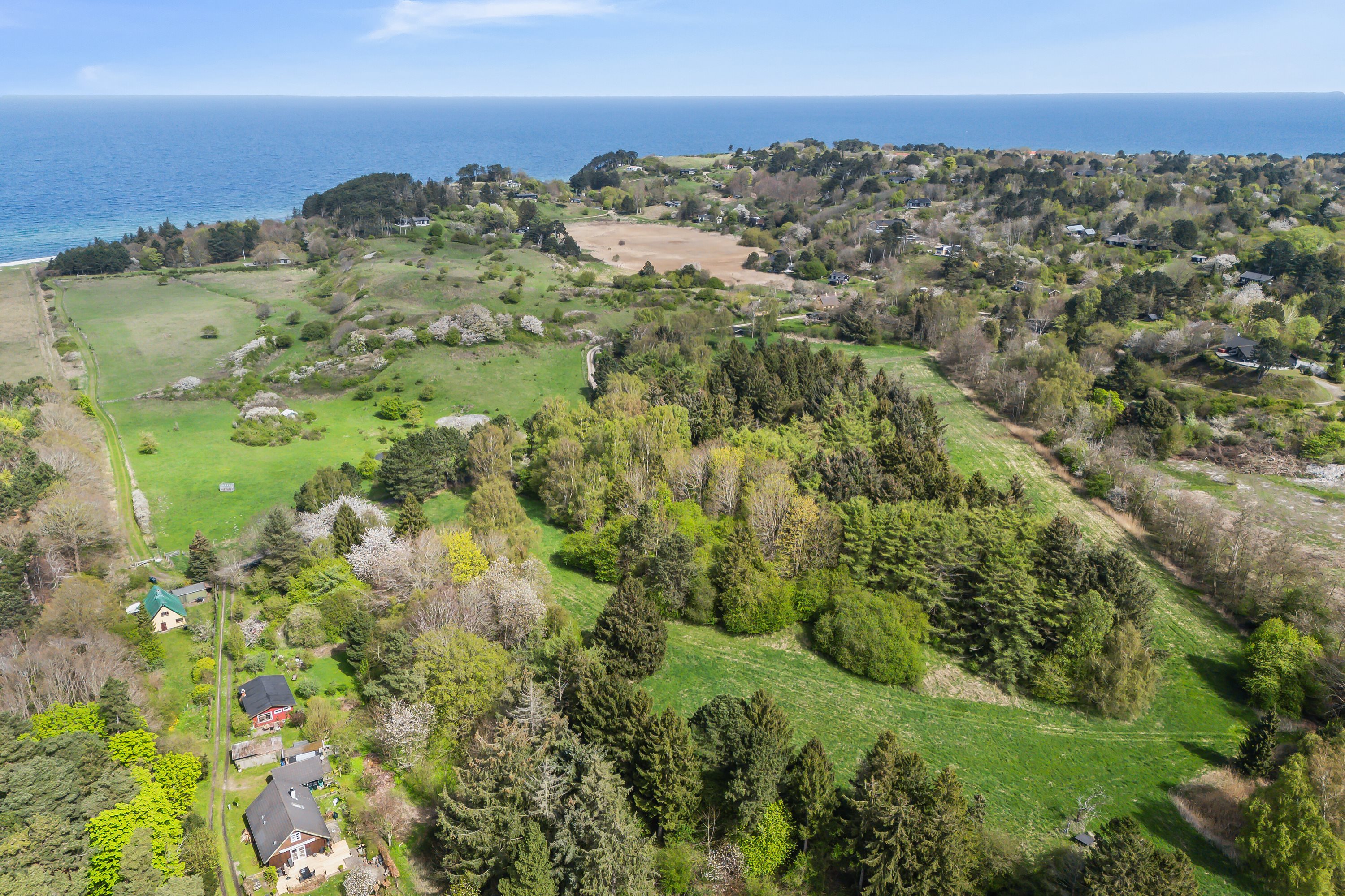 Fremhævet luftfoto billede i fuldskærmstilstand. Billede af Skovløbervej 29, Klint, 4500 Nykøbing Sj