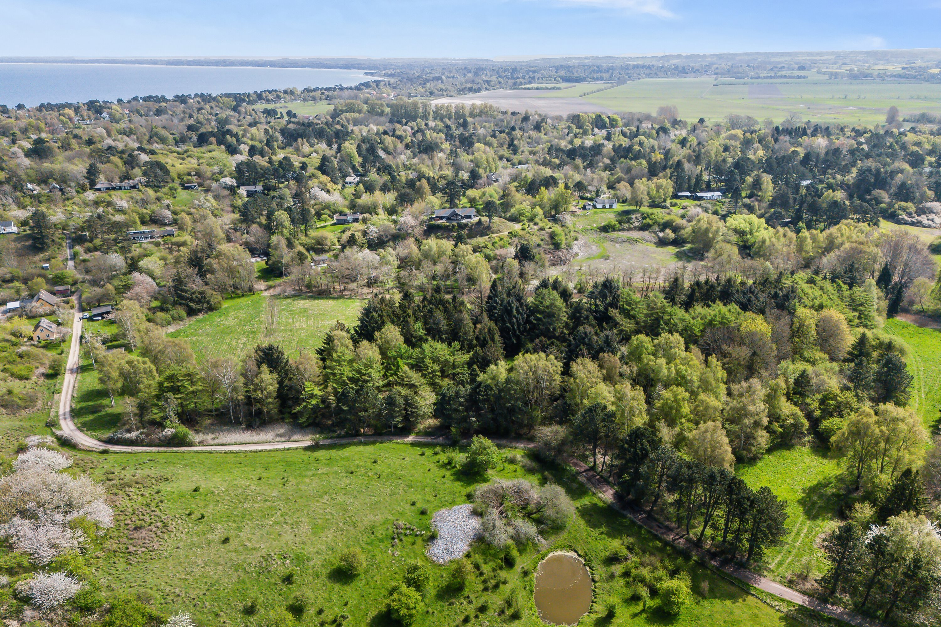 Fremhævet luftfoto billede i fuldskærmstilstand. Billede af Skovløbervej 29, Klint, 4500 Nykøbing Sj