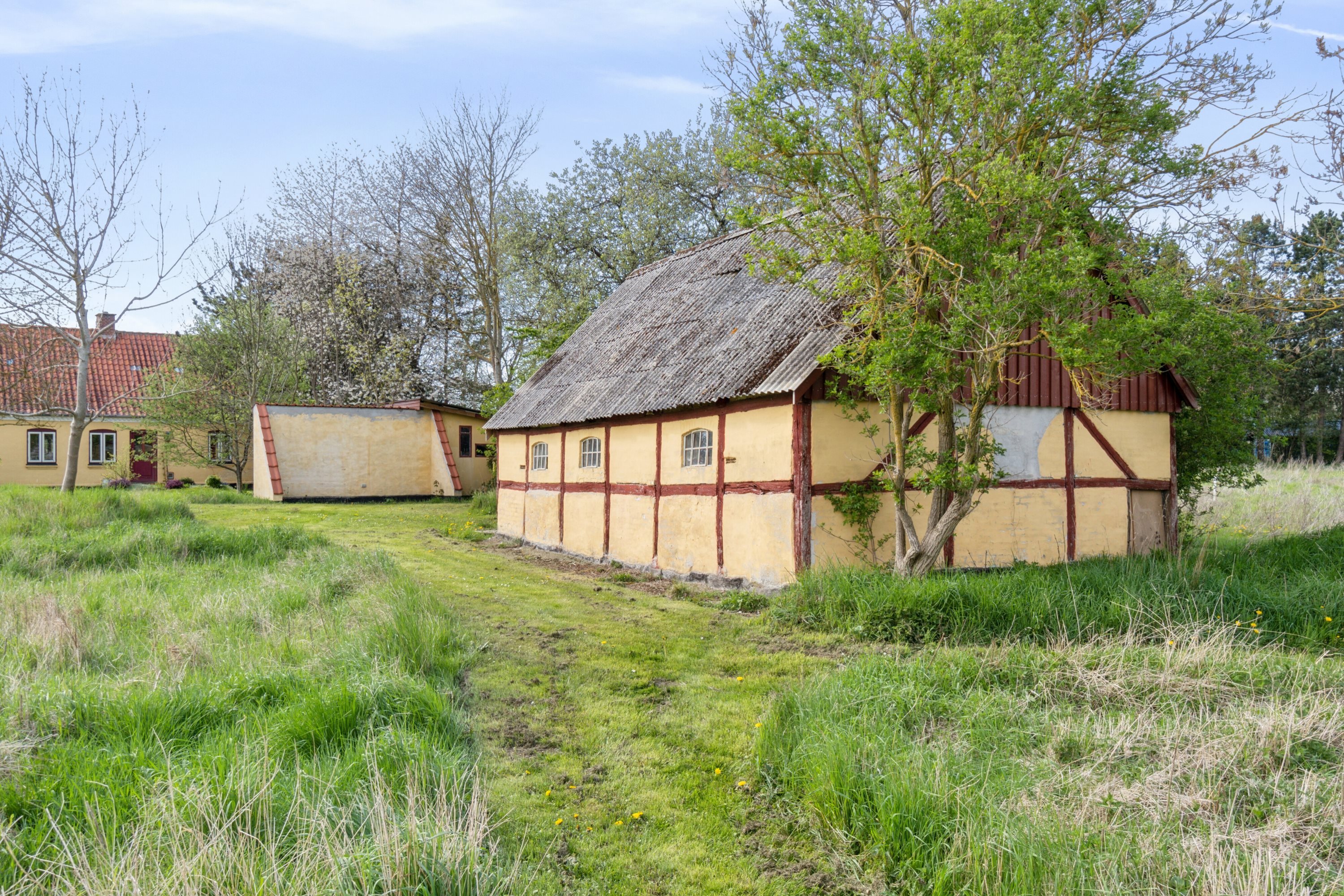 Fremhævet set fra haven billede i fuldskærmstilstand. Billede af Hesselbyvej 23A, 4230 Skælskør
