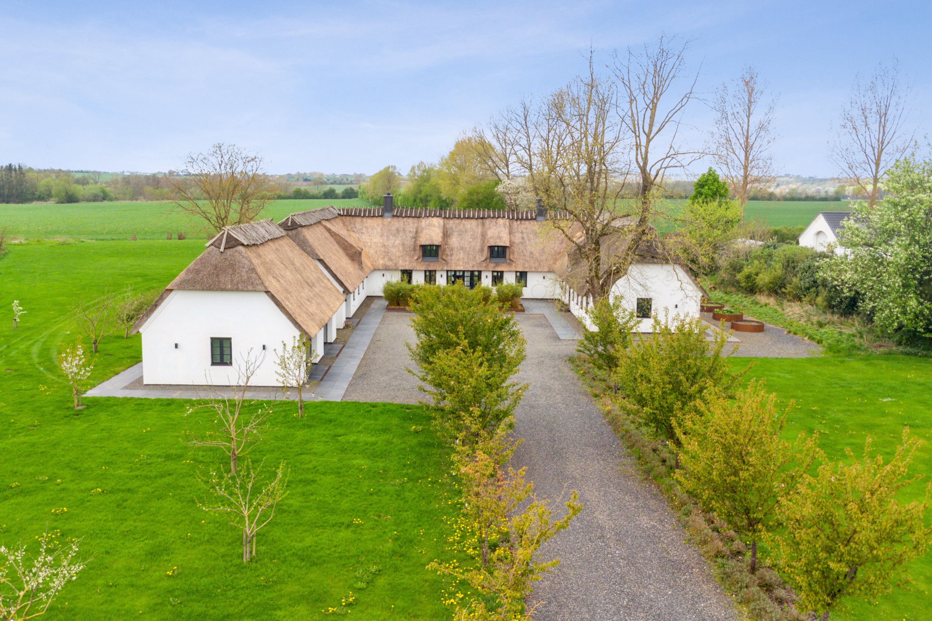 Fremhævet luftfoto billede i fuldskærmstilstand. Billede af Vejrupvej 53, Vejrup, 5464 Brenderup Fyn