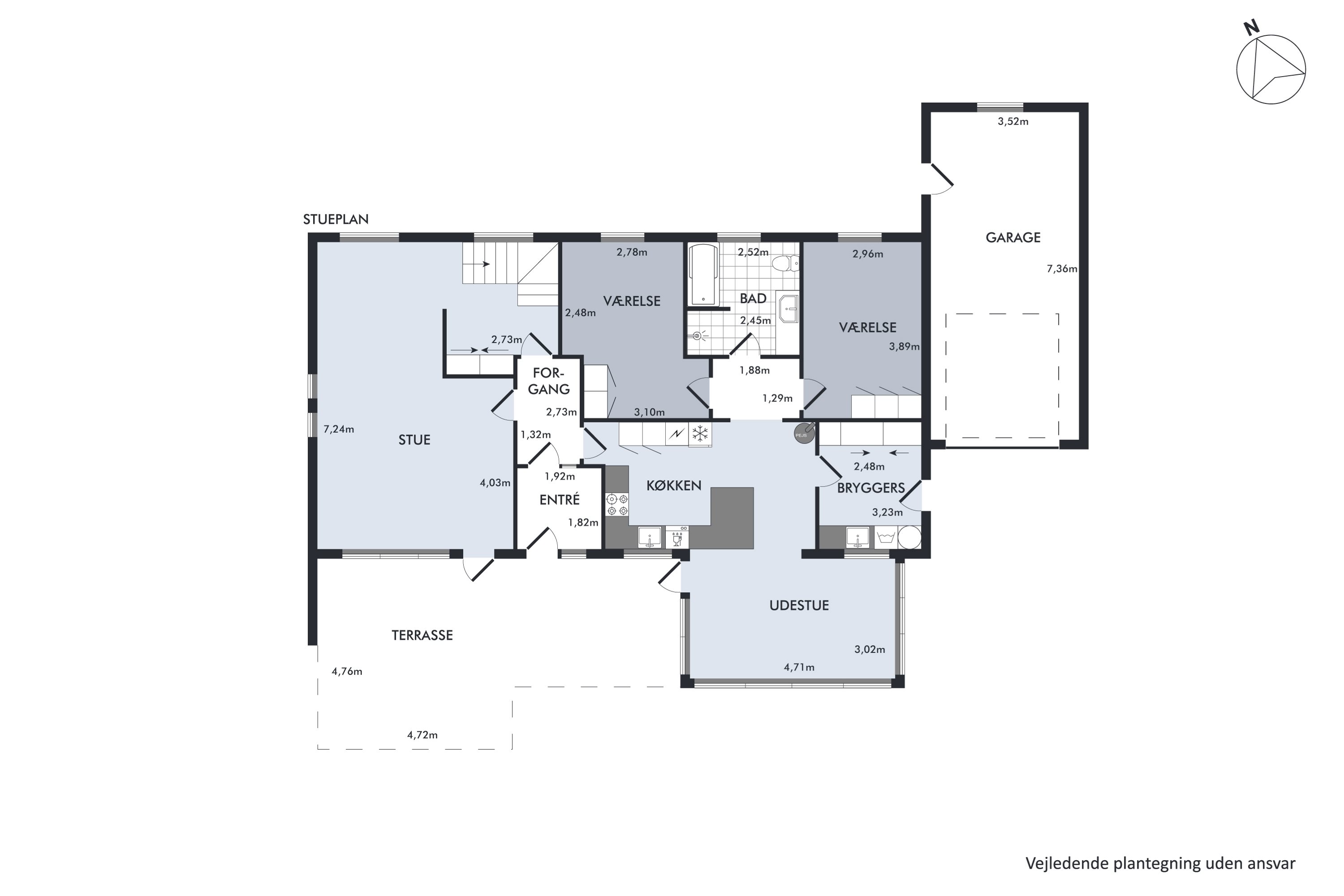 Plantegninger billede af Blåbærvej 30, Faarup, 7900 Nykøbing M
