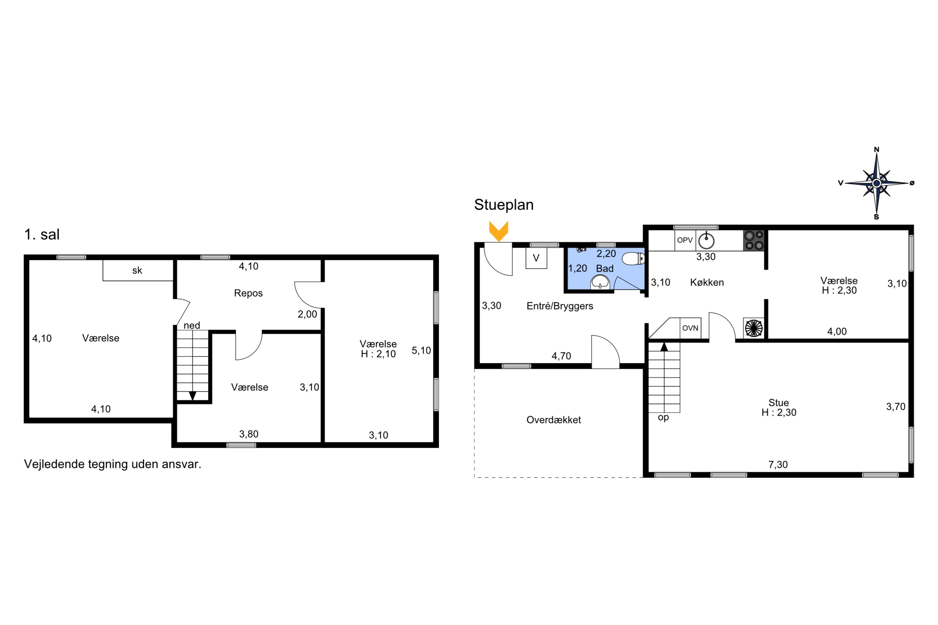 Plantegninger billede af Vestertoft 10, Genner, 6230 Rødekro