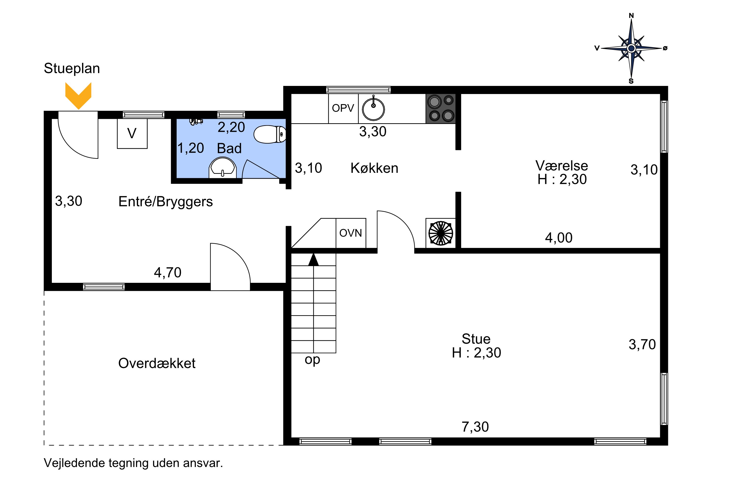 Plantegninger billede af Vestertoft 10, Genner, 6230 Rødekro
