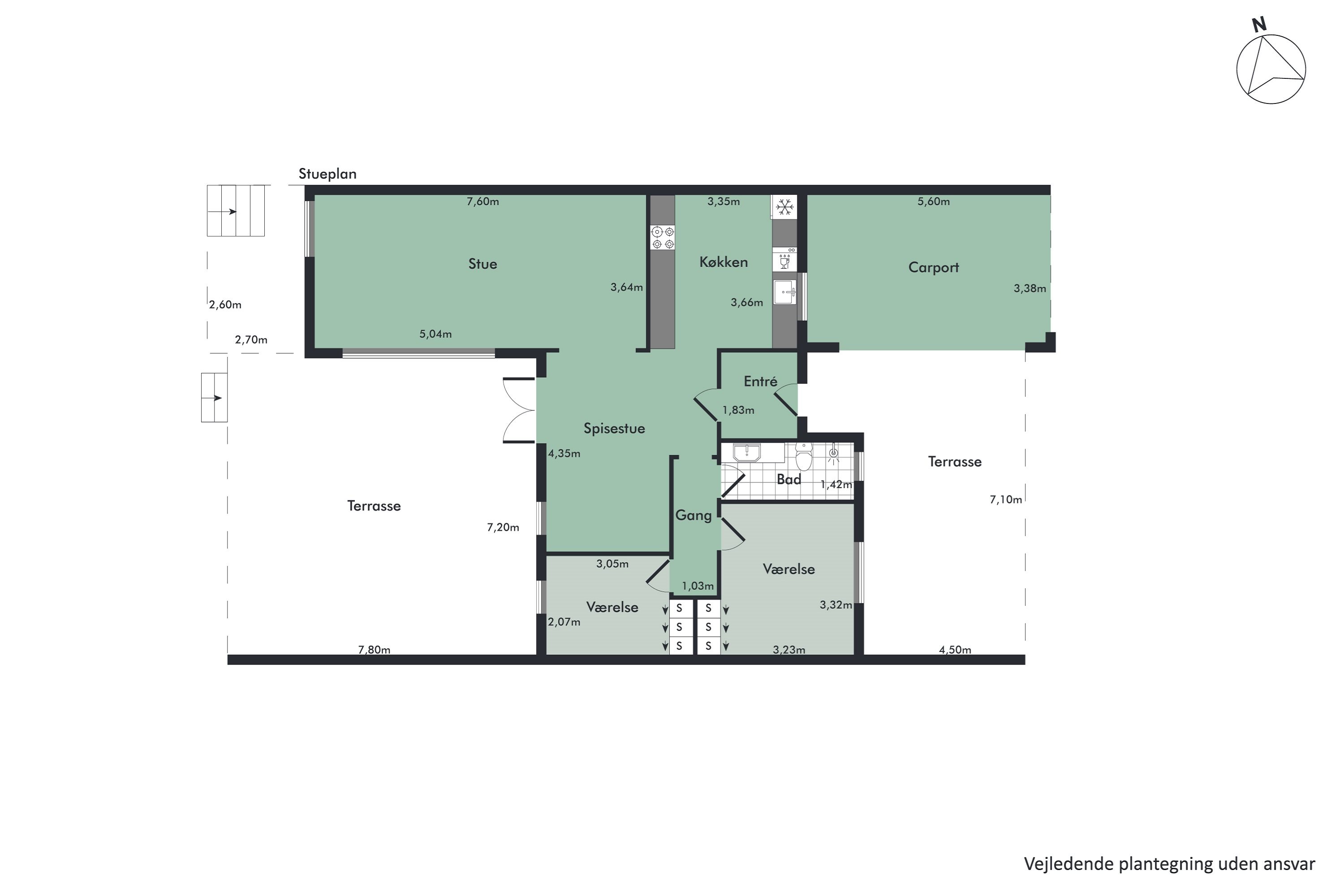 Plantegninger billede af Toftevej 42, 9400 Nørresundby