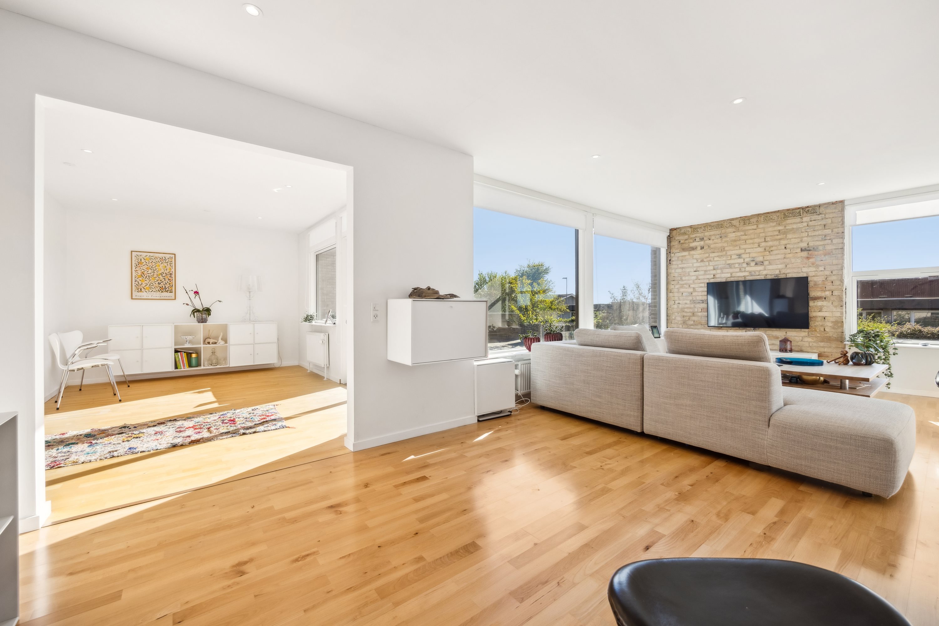 Fremhævet stue billede i fuldskærmstilstand. Billede af Toftevej 42, 9400 Nørresundby