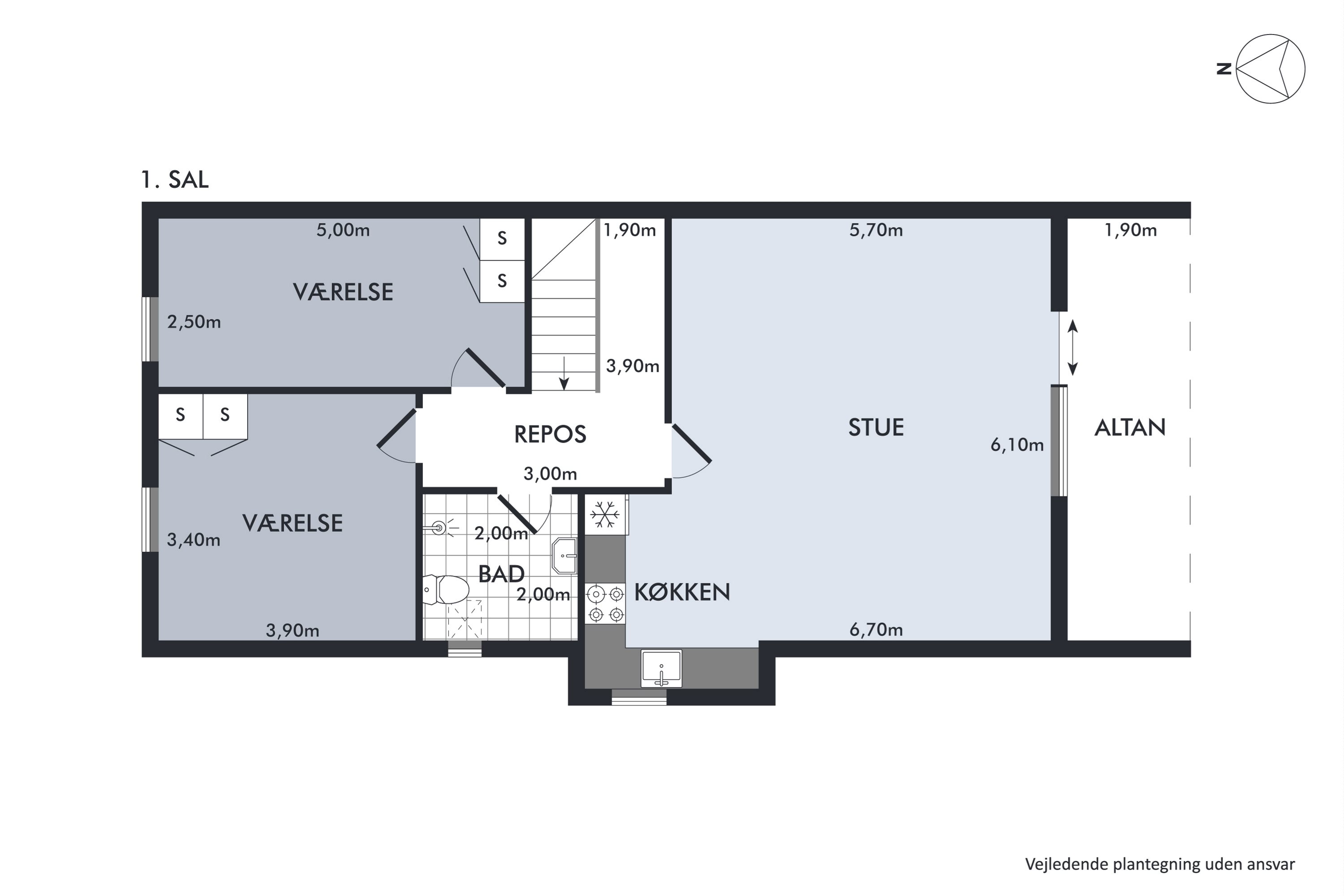 Plantegninger billede af Vesterbjergvej 3, 4460 Snertinge