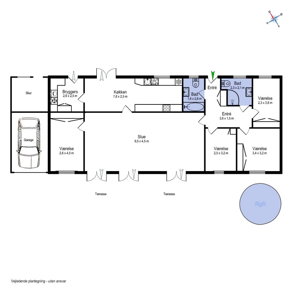 Plantegninger billede af Rosenvænget 7, 8362 Hørning