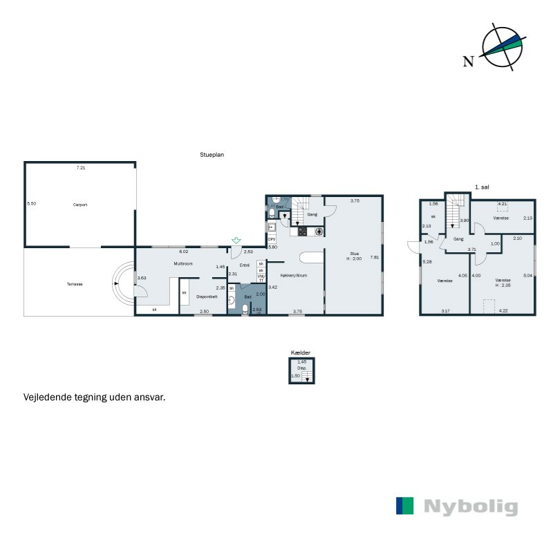 Plantegninger billede af Baungårdsvej 10, 6600 Vejen