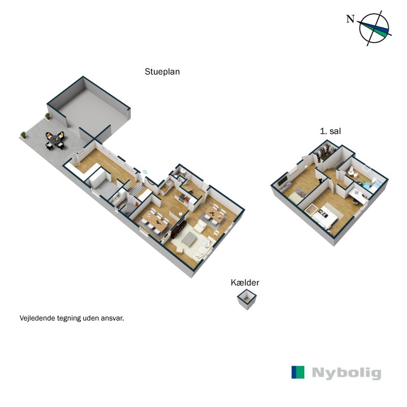 Plantegninger billede af Baungårdsvej 10, 6600 Vejen