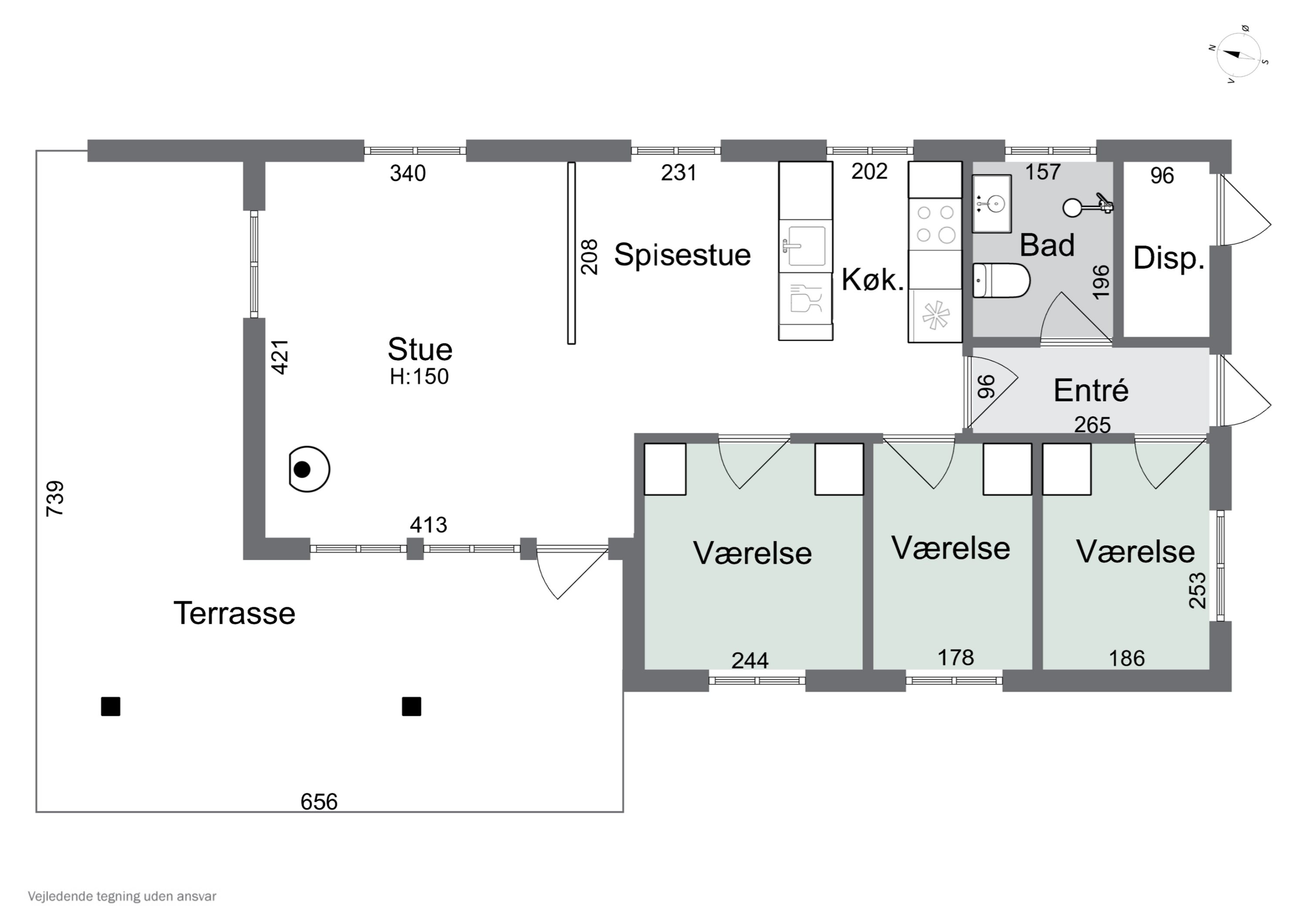 Plantegninger billede af Lyngvejen 11, 4500 Nykøbing Sj