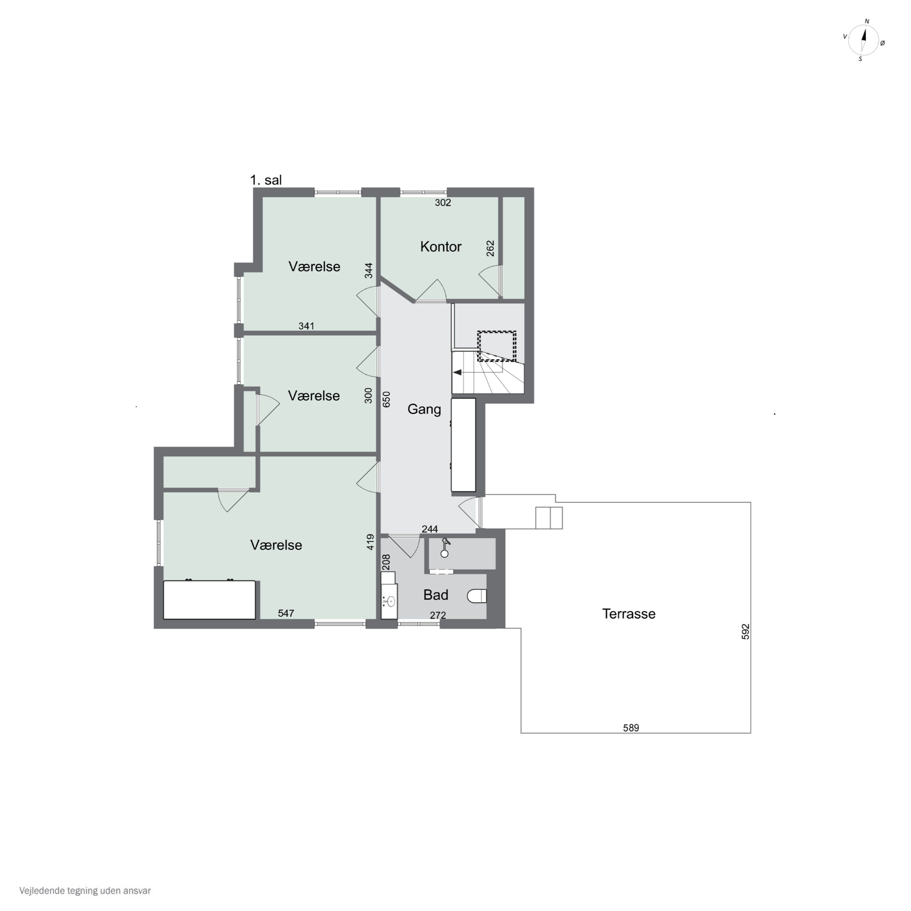 Plantegninger billede af Nyborgvej 25, 5863 Ferritslev Fyn