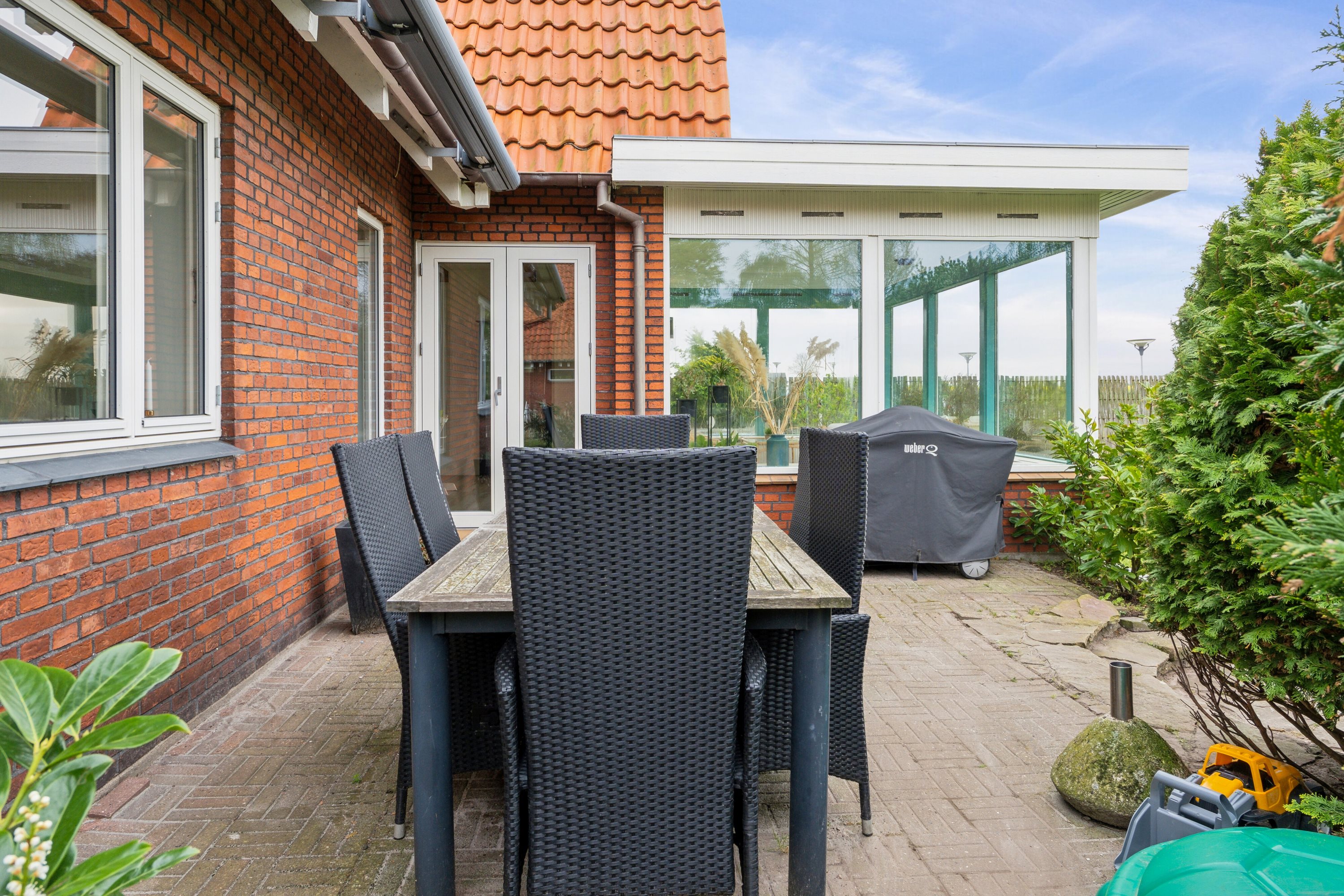 Fremhævet terrasse billede i fuldskærmstilstand. Billede af Nyborgvej 25, 5863 Ferritslev Fyn