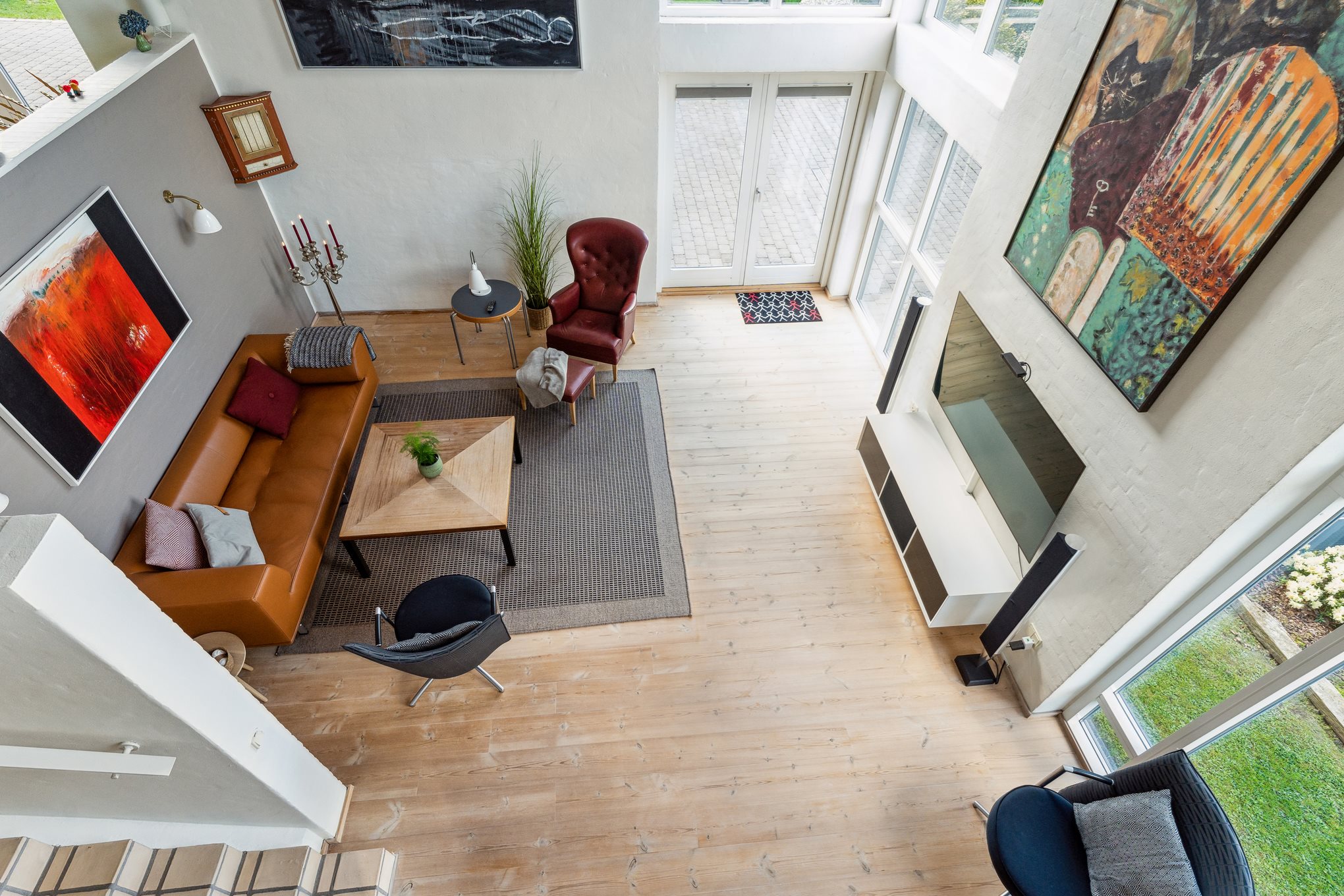 Fremhævet stue billede i fuldskærmstilstand. Billede af Præstemarken 16D, 8960 Randers SØ