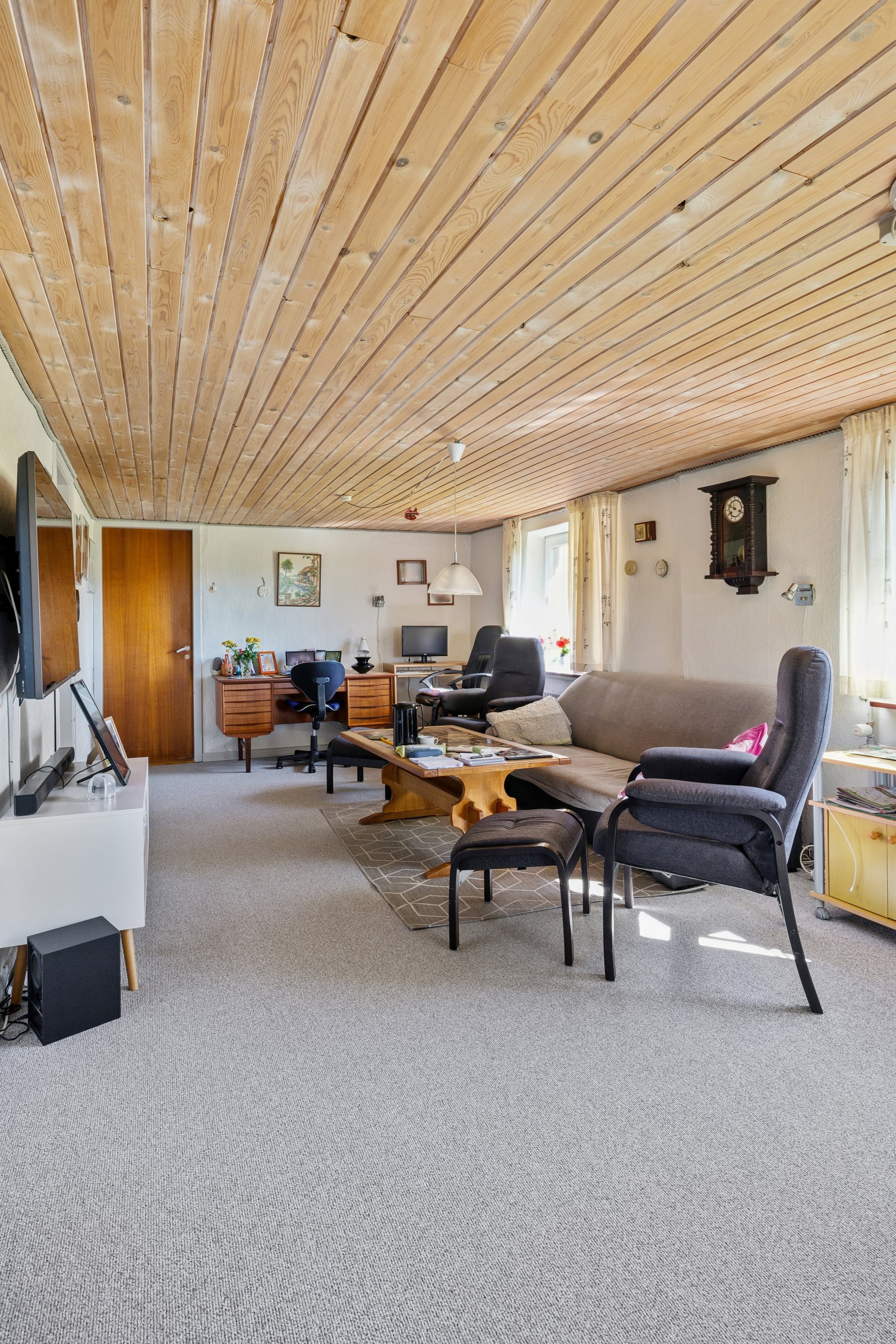 Fremhævet stue billede i fuldskærmstilstand. Billede af Fuglebækvej 34, Sønder Homå, 8570 Trustrup