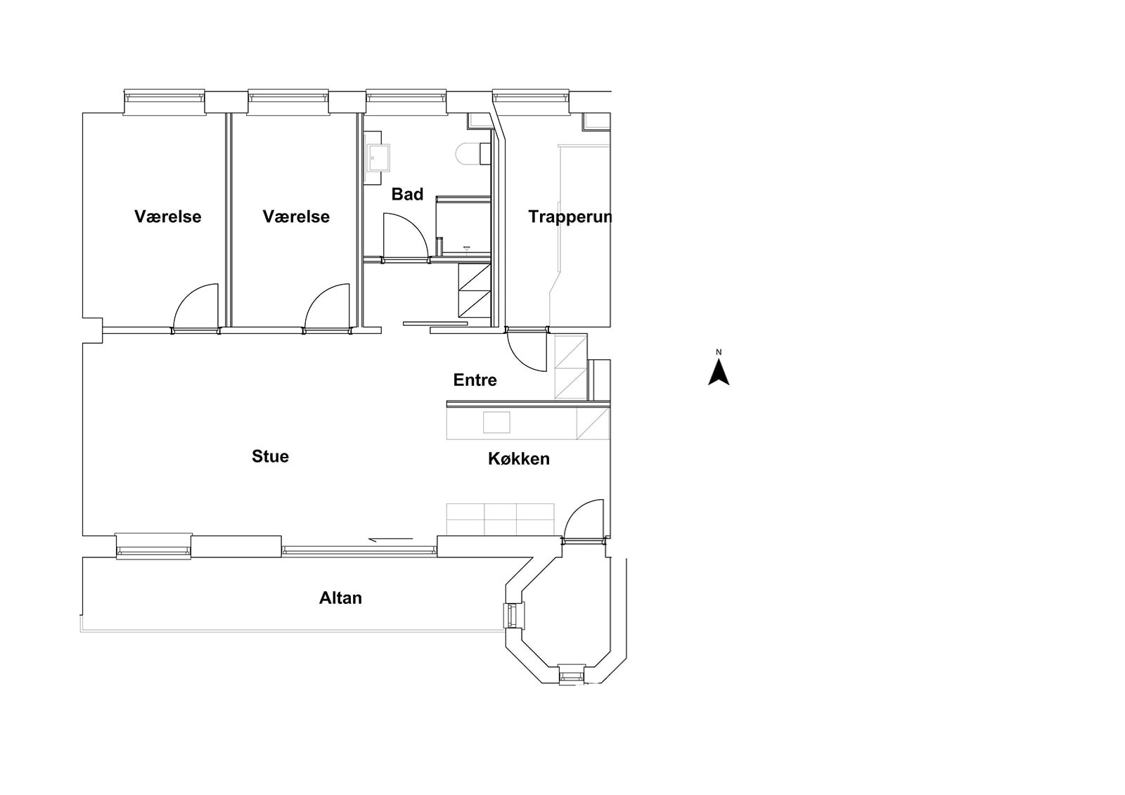 Plantegninger billede af Oldenborggade 22, 7000 Fredericia
