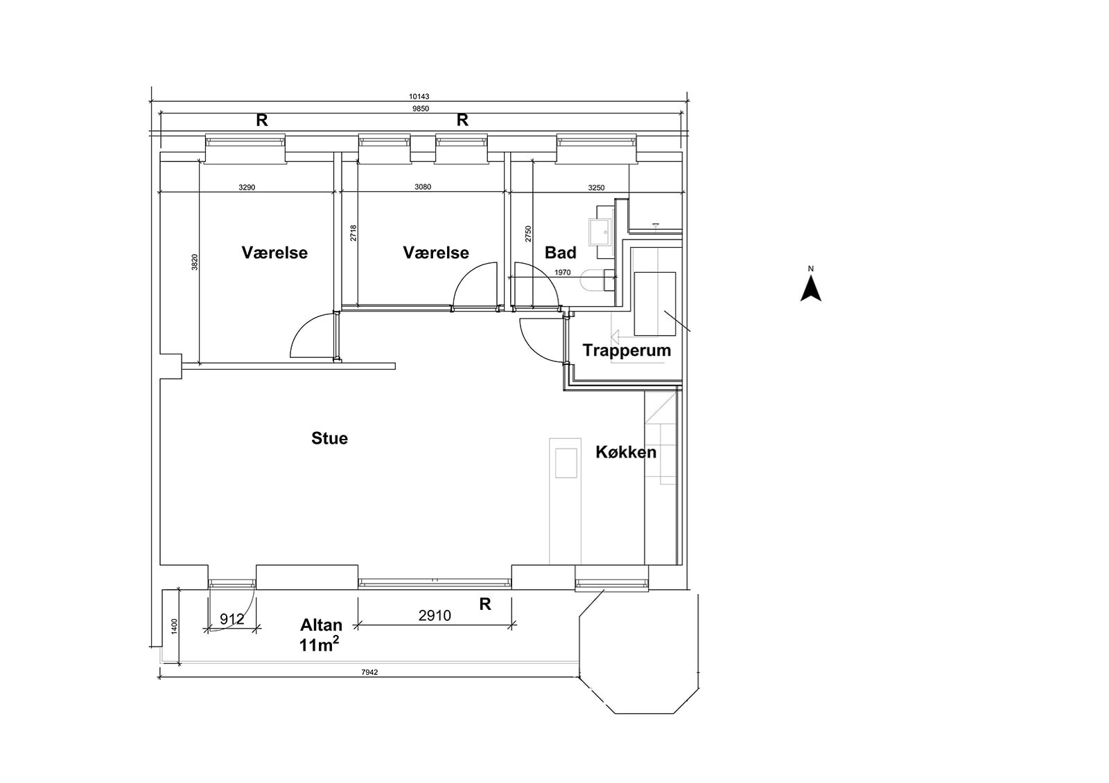 Plantegninger billede af Oldenborggade 22, 7000 Fredericia