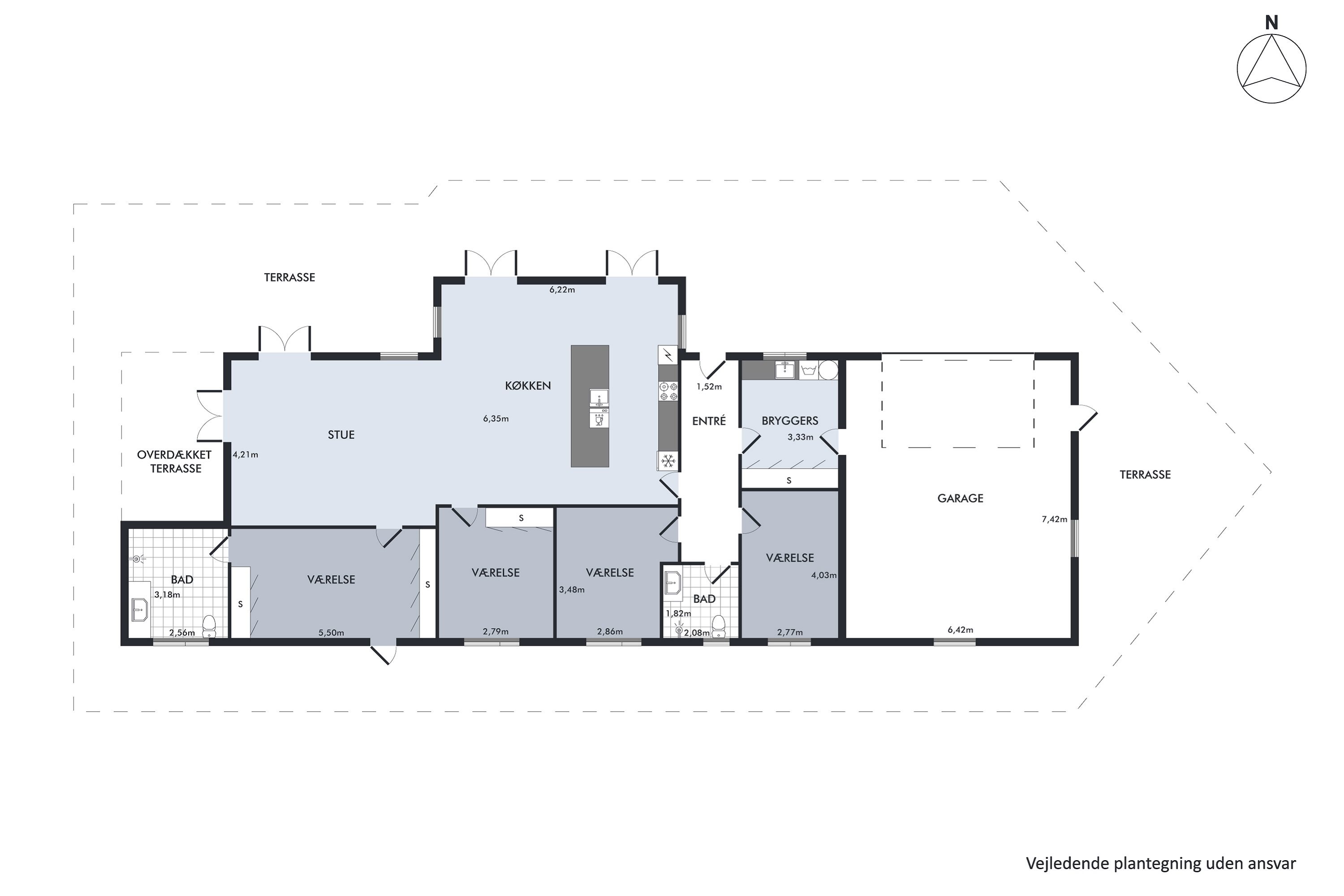 Plantegninger billede af Kappelgårdparken 3, 8410 Rønde