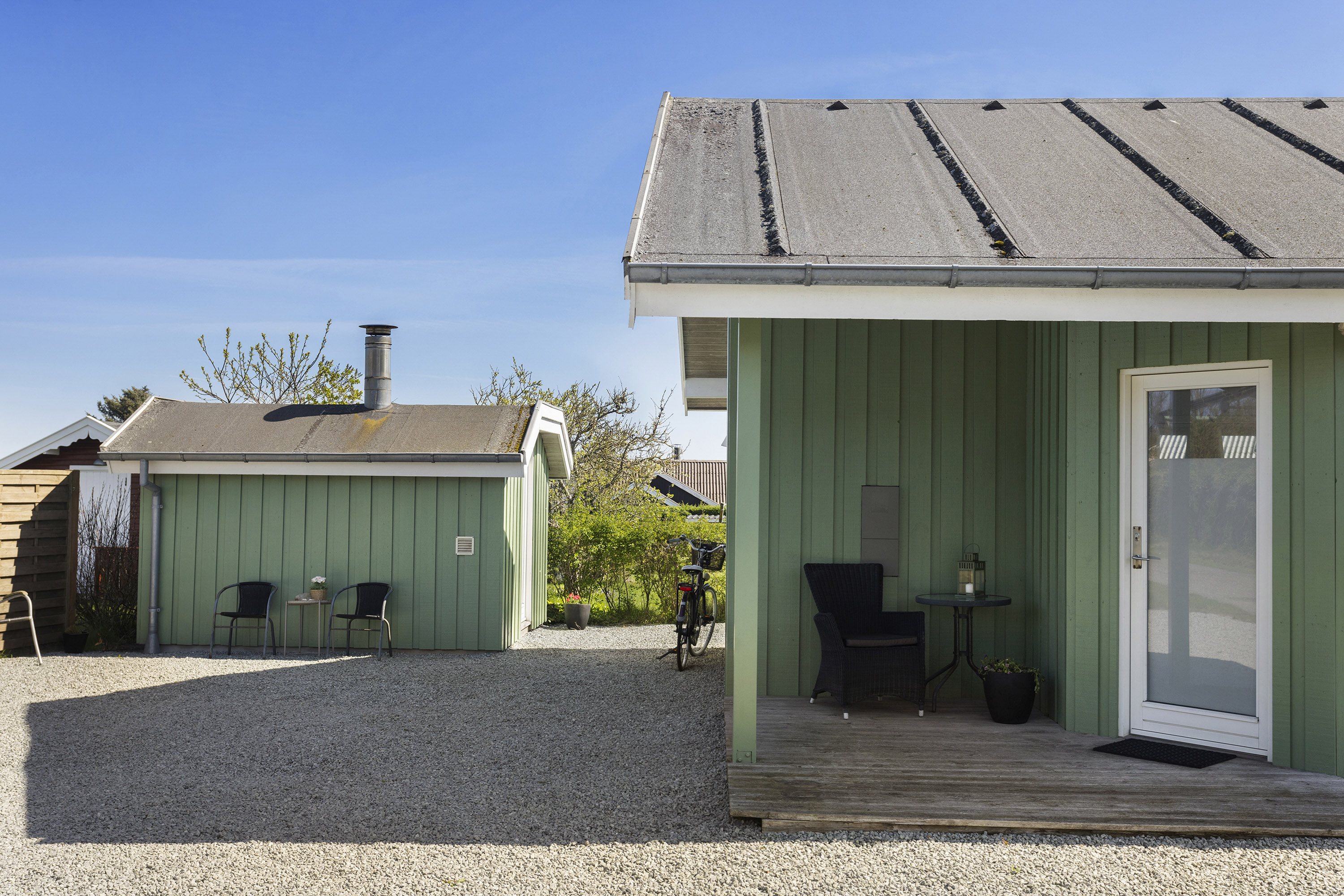 Fremhævet facade billede i fuldskærmstilstand. Billede af Maagevej 1, 9300 Sæby