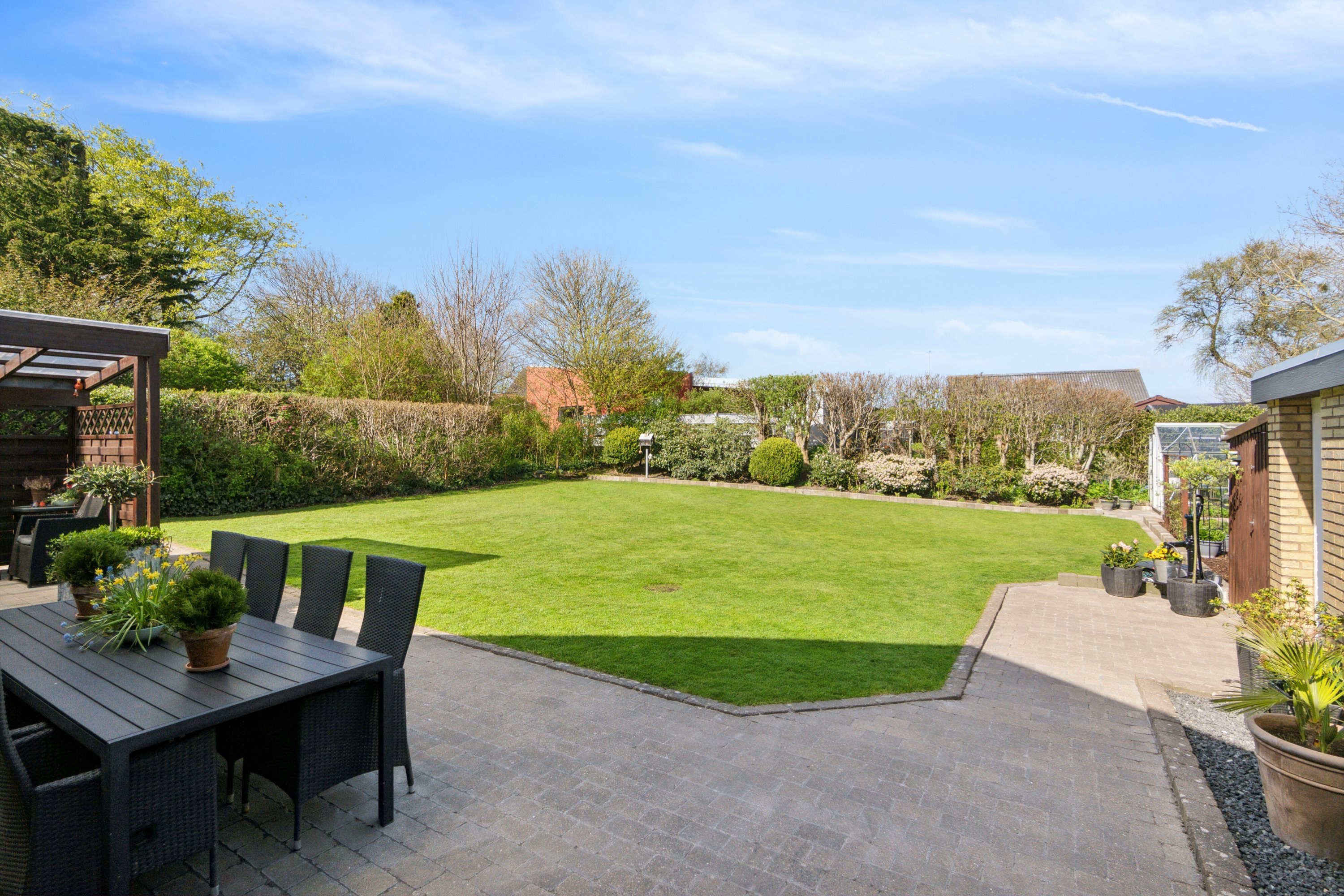 Fremhævet set fra haven billede i fuldskærmstilstand. Billede af Højtofte 22, 7760 Hurup Thy