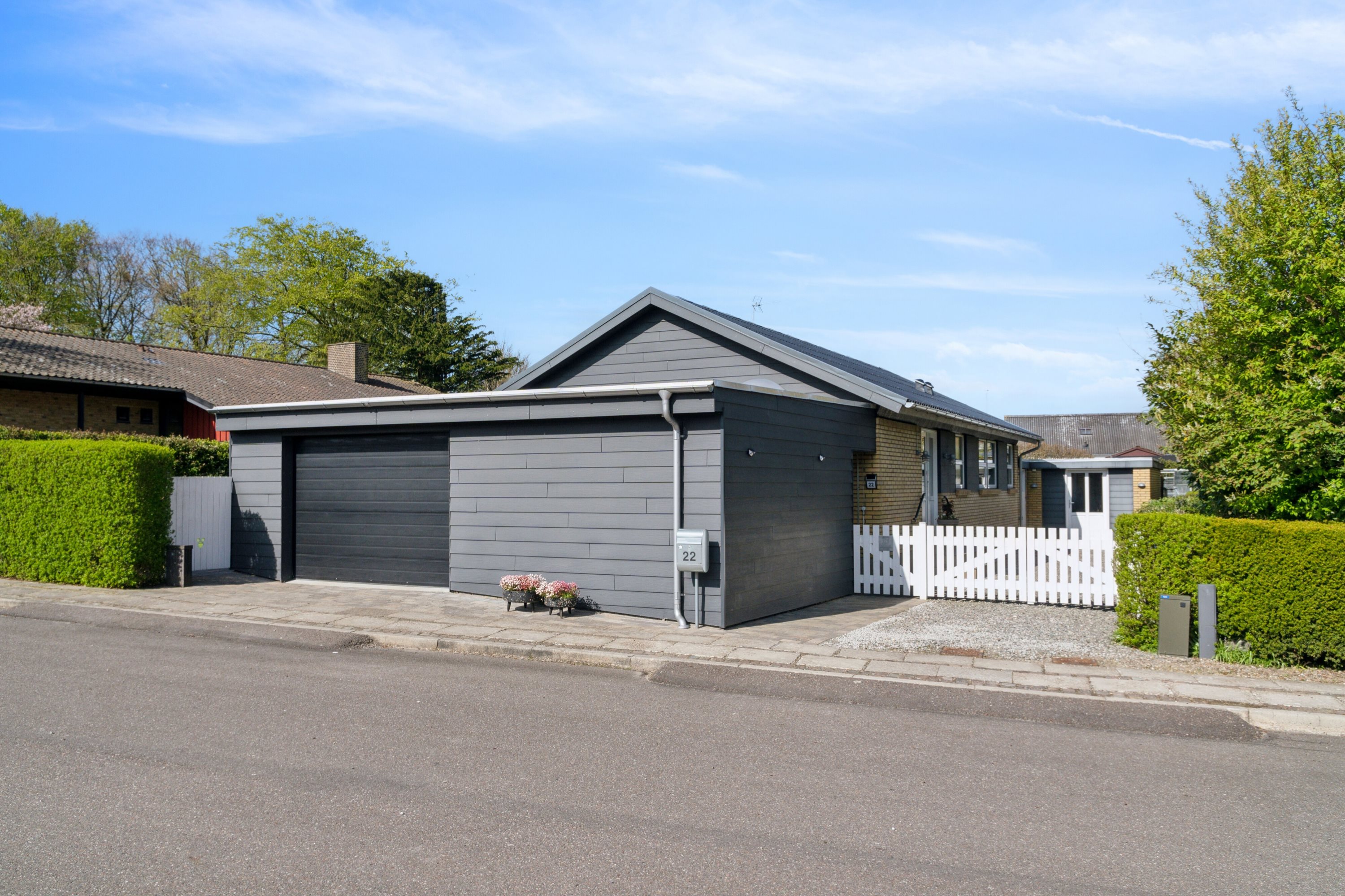 Fremhævet set fra vejen billede i fuldskærmstilstand. Billede af Højtofte 22, 7760 Hurup Thy