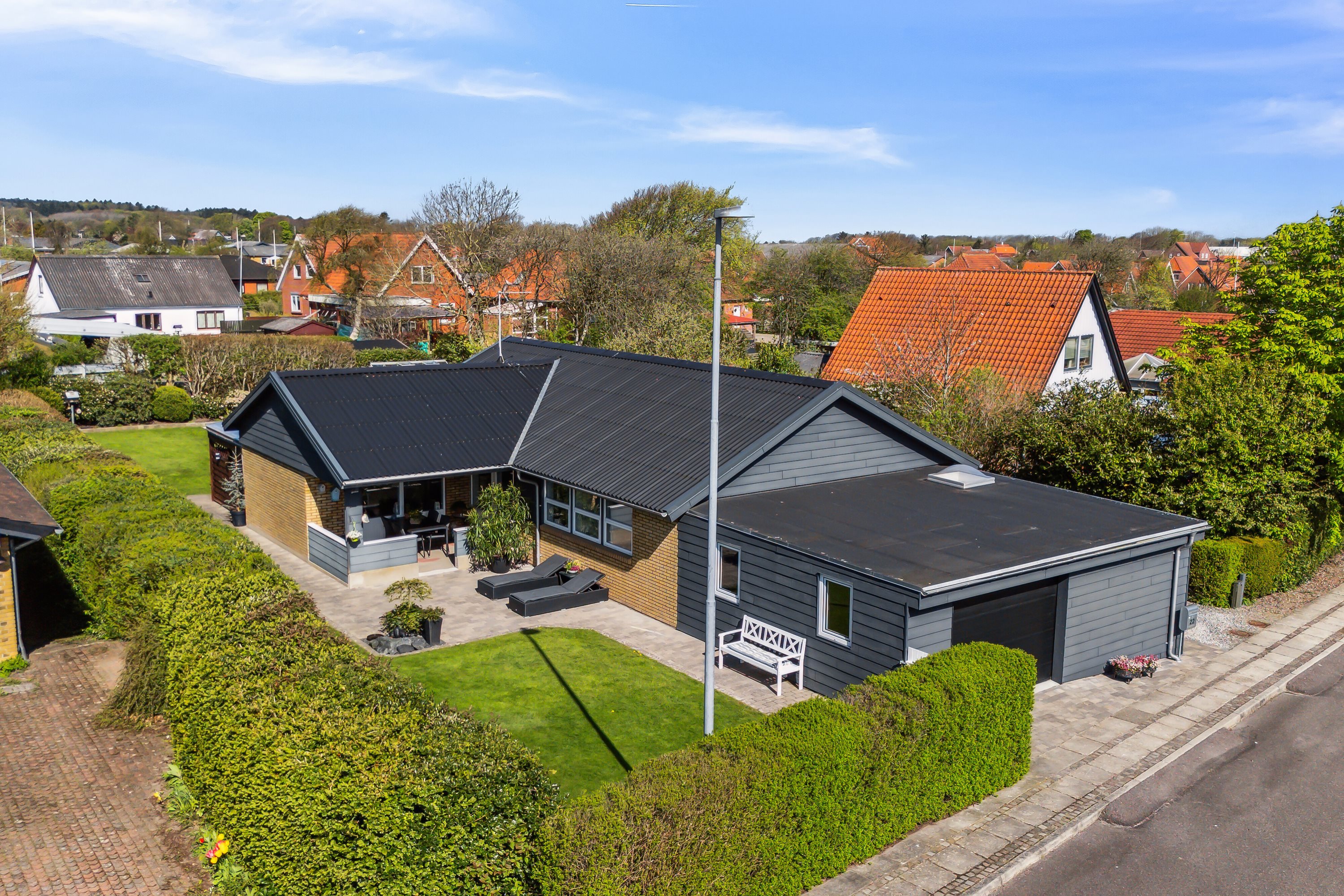 Villa: Luftfoto på Højtofte 22, 7760 Hurup Thy